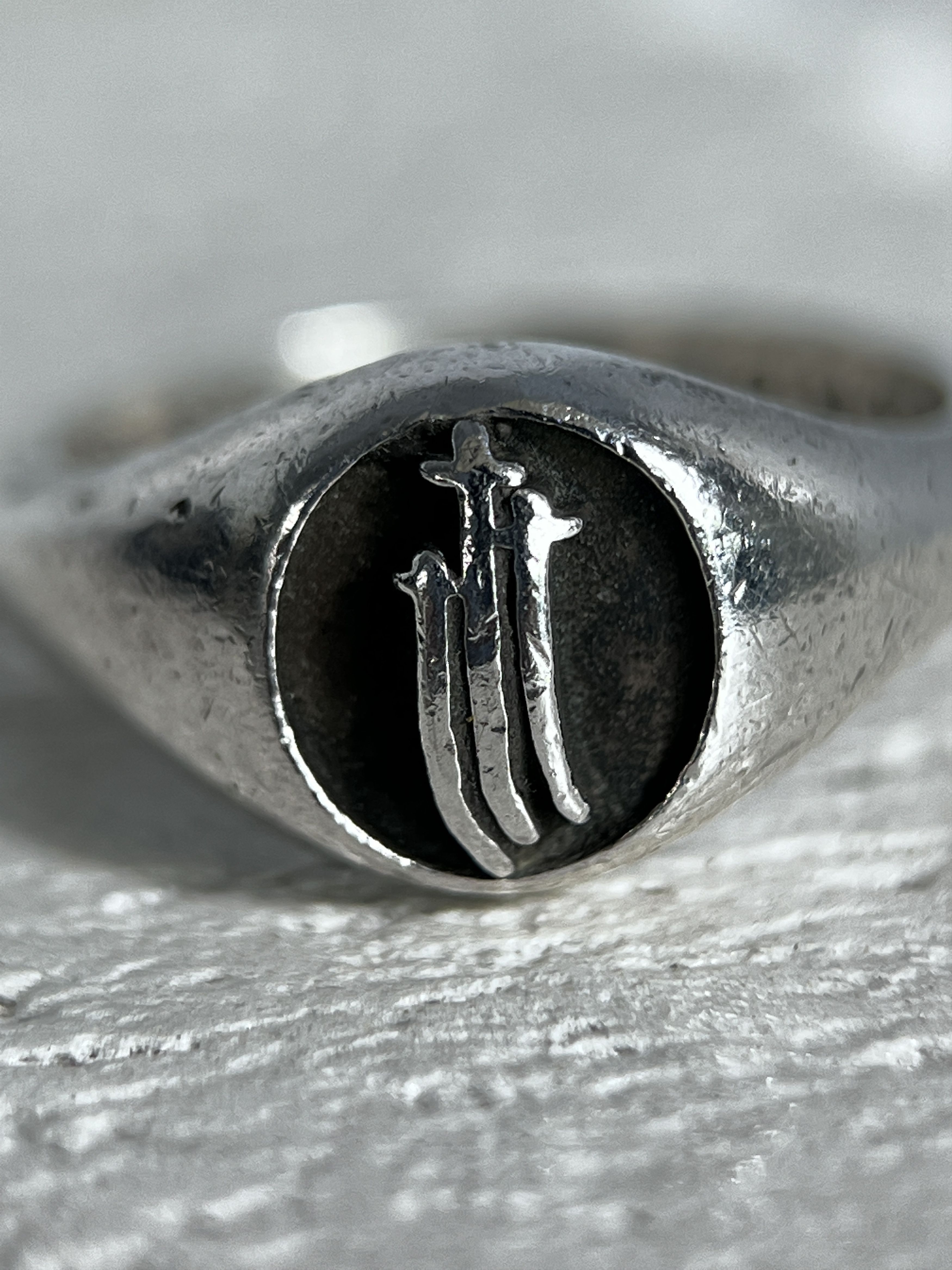 Chrome Hearts Chrome Hearts Triple Sword Signet Ring Silver 925 US7.5 Size ONE SIZE - 12 Thumbnail