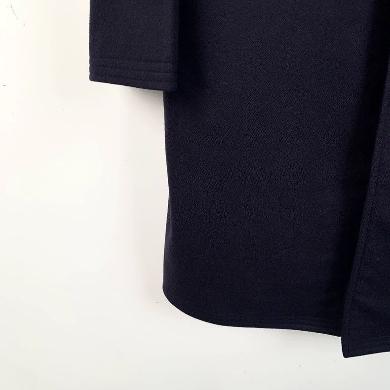 Thom Browne Thom Browne Dark blue lapel long-sleeved coat 2503-Nextarro Size US XS / EU 42 / 0 - 4 Thumbnail