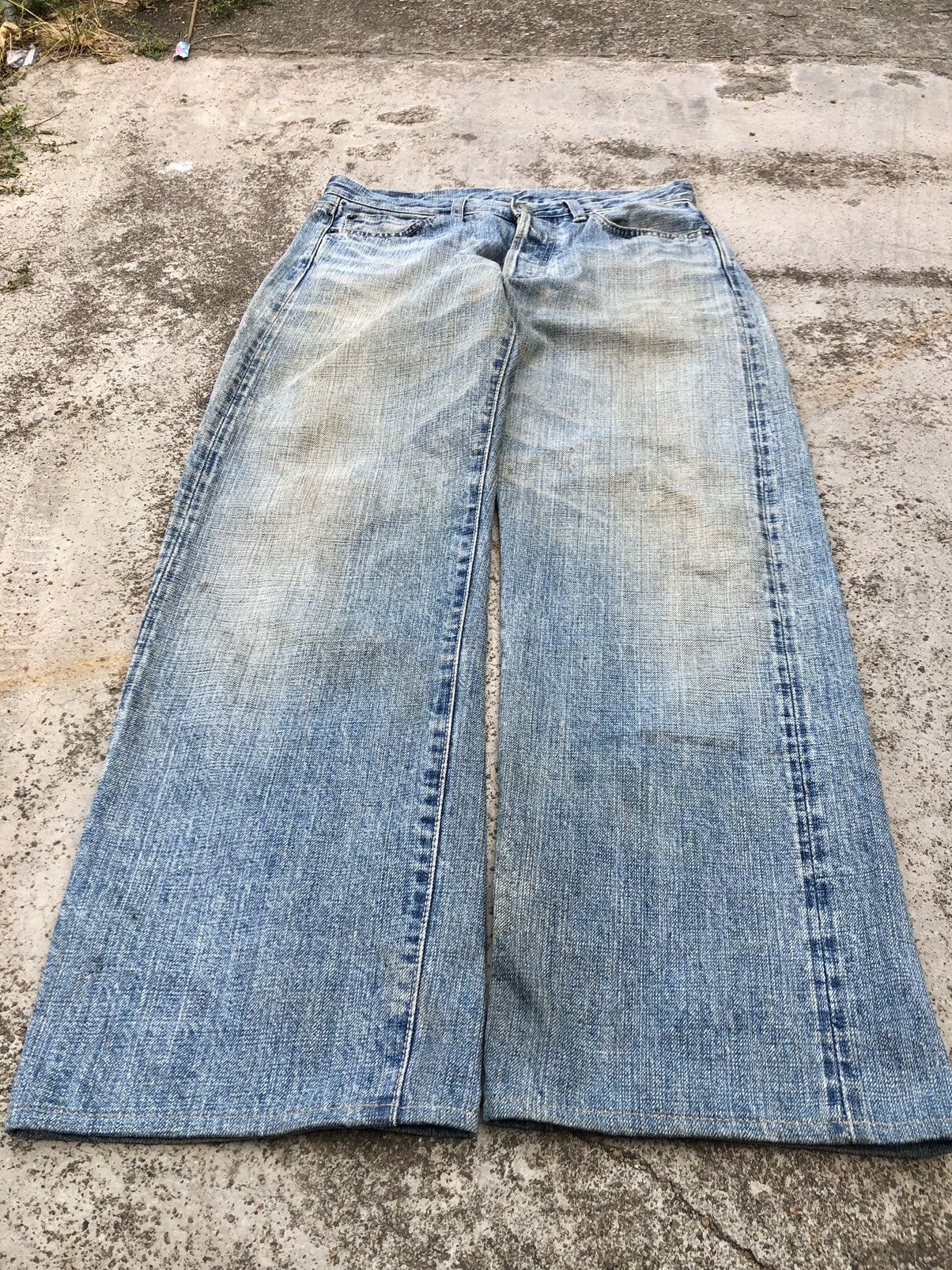 OMNIGOD WIDE LEG BAGGY VINTAGE OMNIGOD SELVEDGE DENIM Size US 31 - 2 Thumbnail
