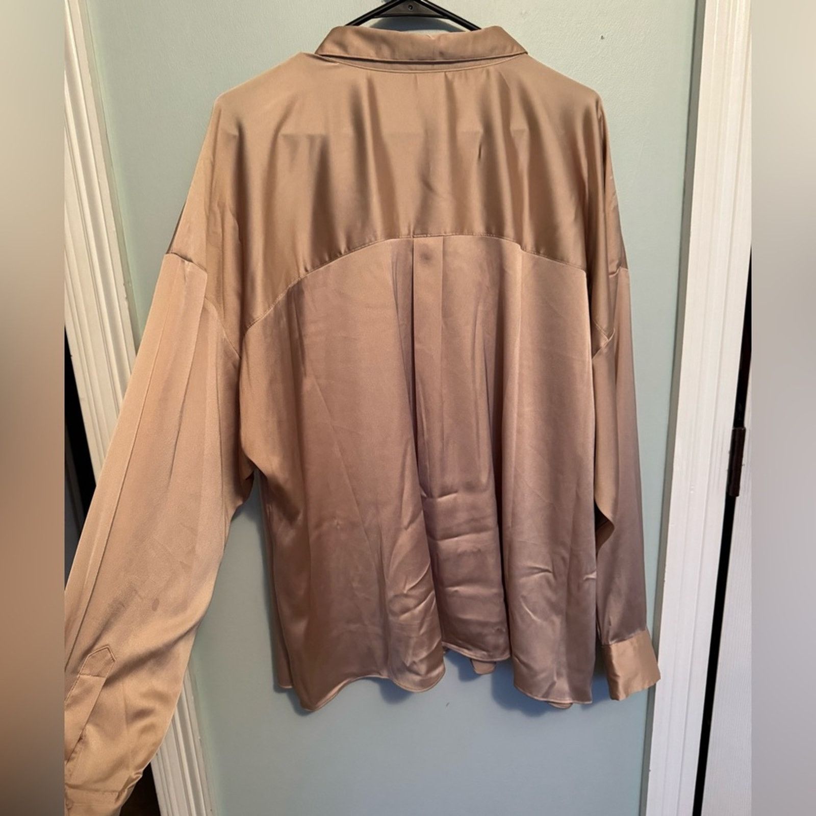 Worthington Worthington shiny gold long sleeved blouse Sz 3X Size 3XL / US 20-22 - 2 Thumbnail