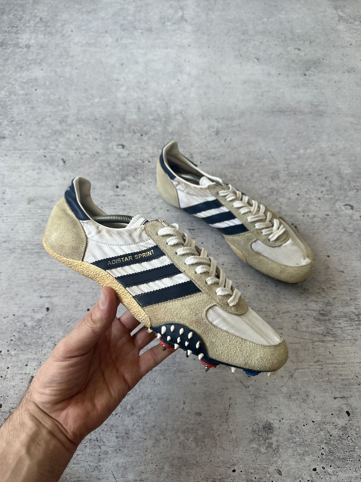 Adidas Rare Vintage 80s Adidas Adistar Sprint Spikes 11.5 US Size US 11.5 / EU 44-45 - 1 Thumbnail
