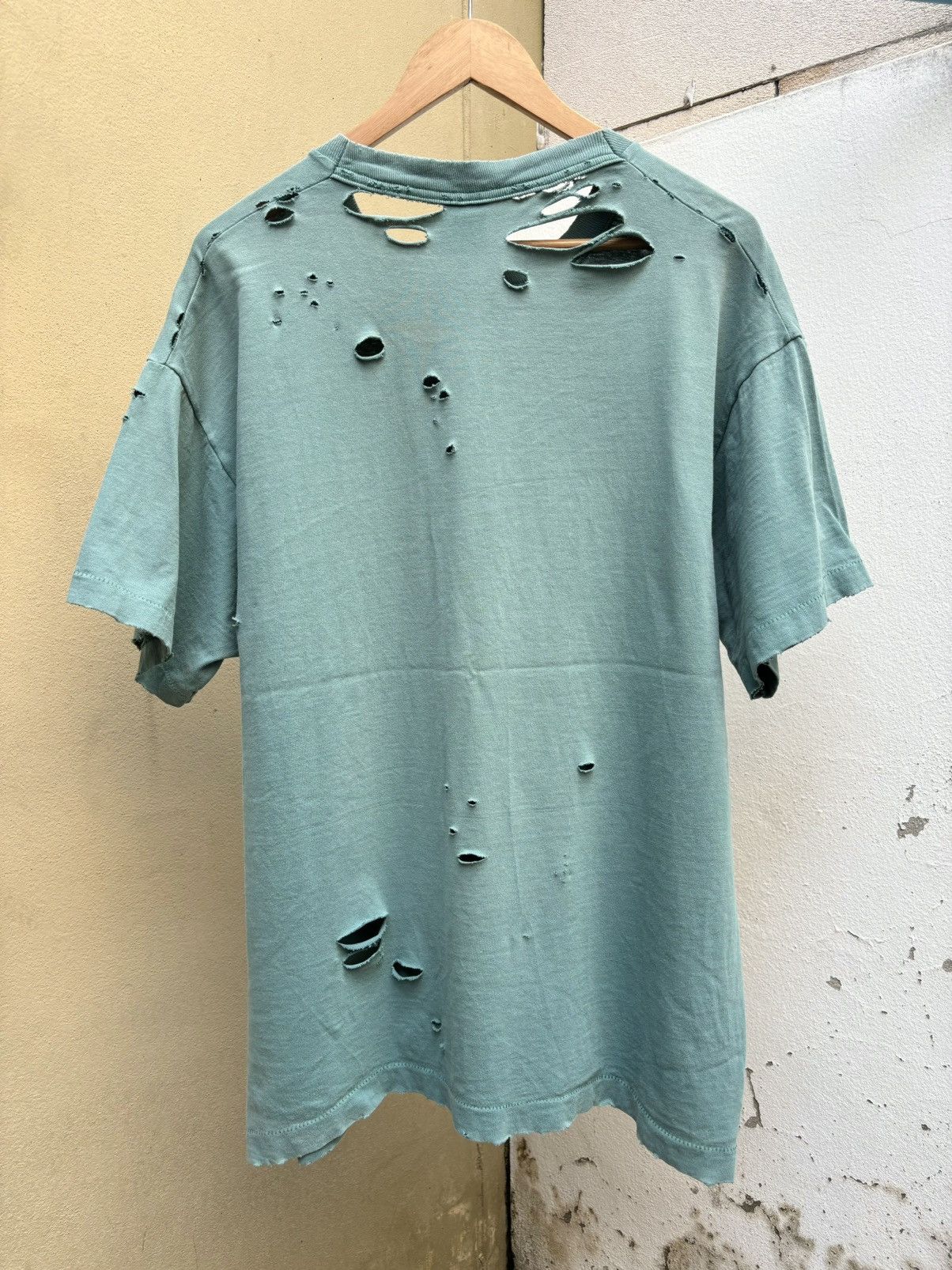 Vintage Thrashed Faded Blank ERD Grunge T Shirt Distressed Size US XL / EU 56 / 4 - 1 Thumbnail