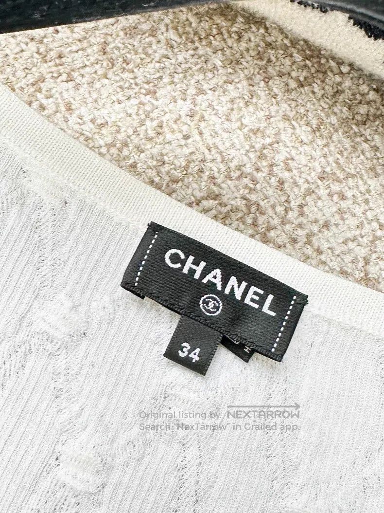 Chanel Chanel Jacquard diamond plaid rhinestone double C button k Size XXS / US 00 / IT 34 - 5 Thumbnail