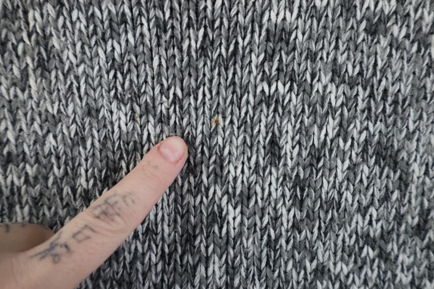 Vintage Vintage 90s Streetwear Blank Knit Mock Neck Sweater Gray Size M / US 6-8 / IT 42-44 - 4 Thumbnail