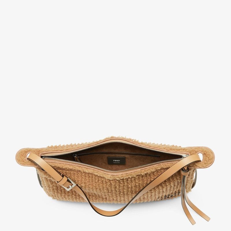 Fendi o1s1wg111225 Size: OS/ Simply Fendi Medium in Beige Size ONE SIZE - 5 Thumbnail