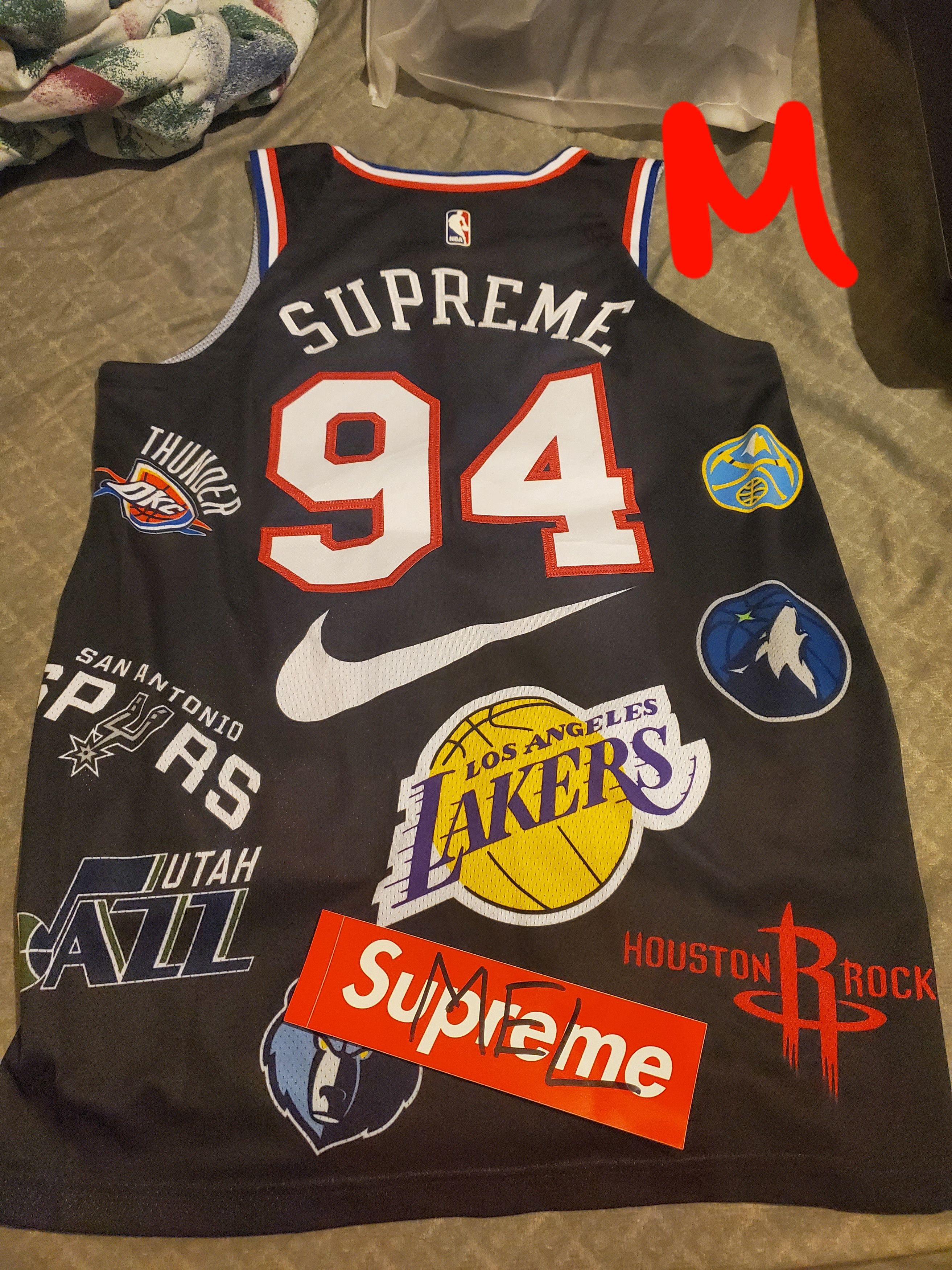 Supreme Supreme Nike Basketball Jersey Black | Grailed