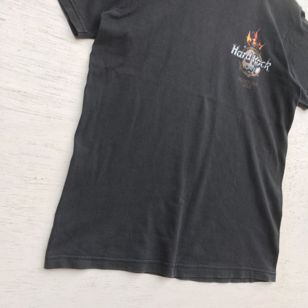 Hard Rock Cafe Rare Sun Faded Vintage 90s Hard Rock Cafe Honolulu Size US S / EU 44-46 / 1 - 4 Thumbnail