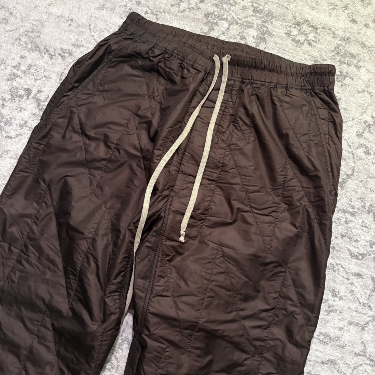 Rick Owens Drkshdw Rick Owens DRKSHDW Down Padded Quilted Drop Crotch Pants | M Size US 30 / EU 46 - 2 Thumbnail