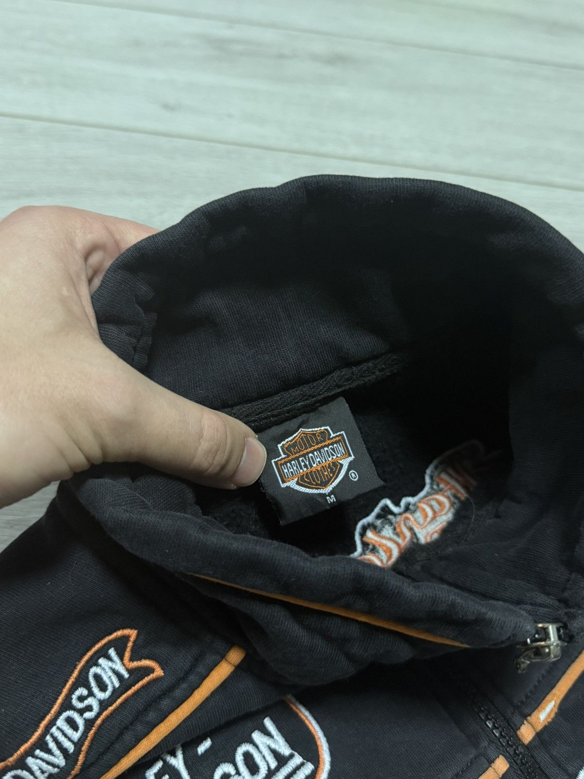 Harley Davidson Harley Davidson USA zip sweatshirt flames big logo Size US M / EU 48-50 / 2 - 6 Thumbnail