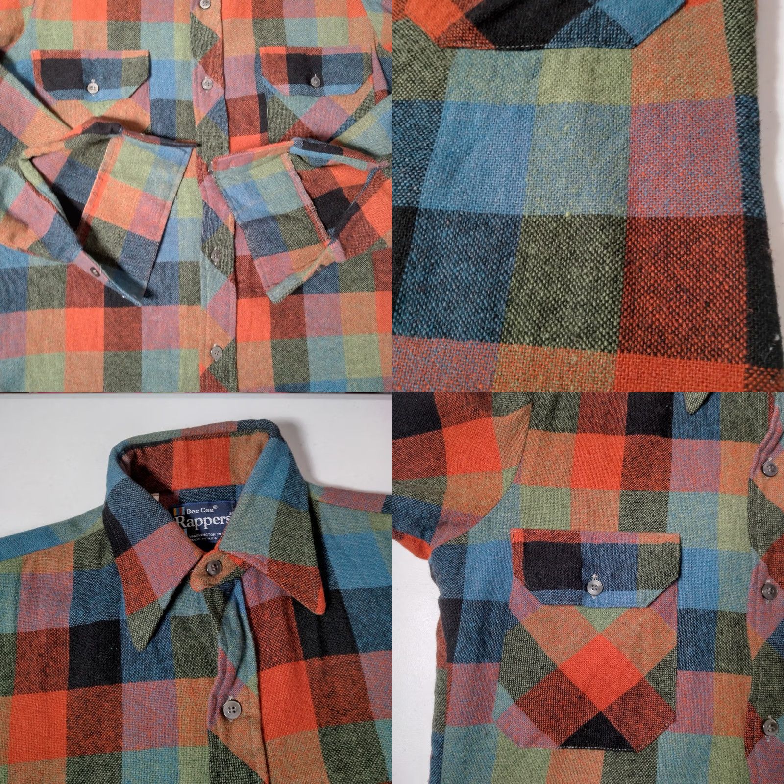Vintage VINTAGE Dee Cee Rappers Shirt Small Woven Wool Blend Grandpa Workwear Button-Up Mens Size US S / EU 44-46 / 1 - 9 Thumbnail
