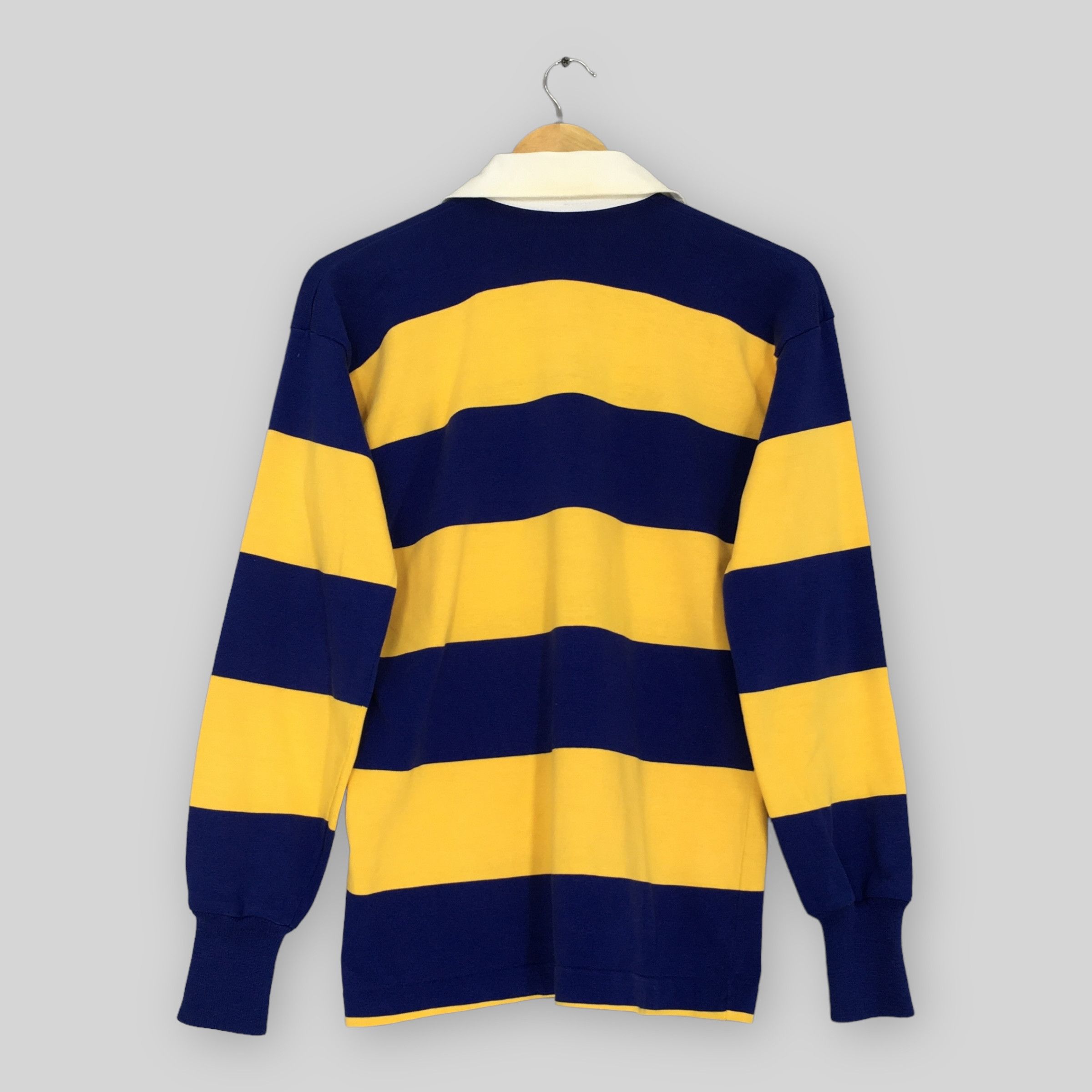 Outlet Vintage Canterbury Rugby Sweatshirt Multicolor Stripes Rugby Polo Sweatshirt