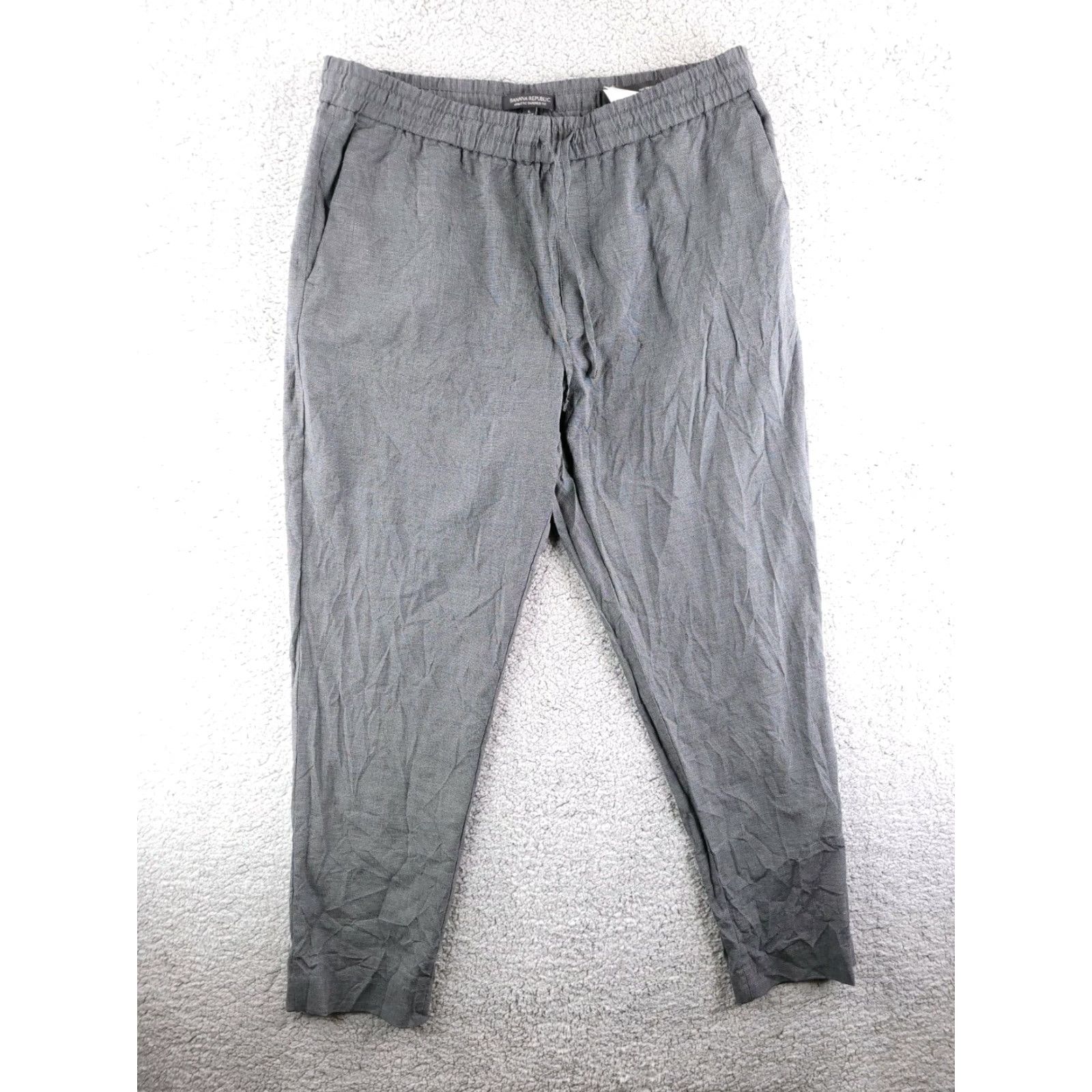 Banana Republic Banana Republic Pants Mens Large Wool Marzotto Italian Slim Taper Gray Size US 33 - 2 Thumbnail
