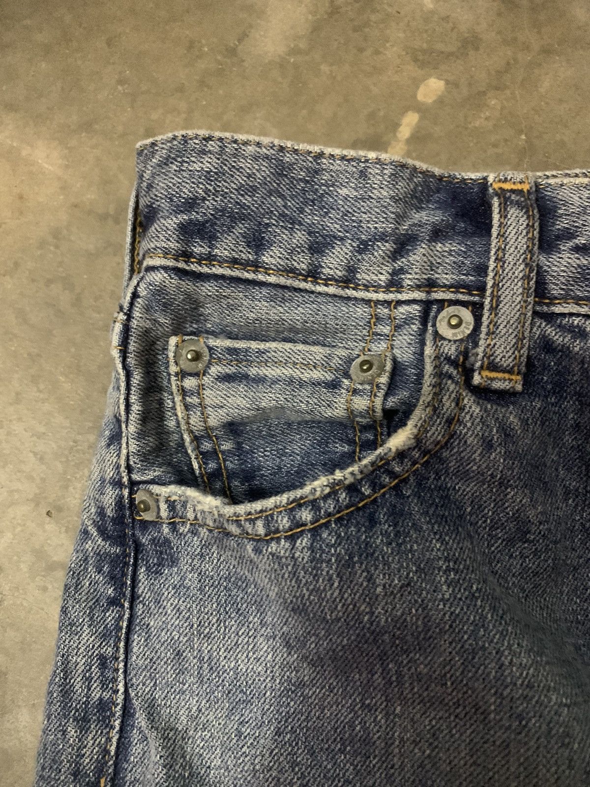 Japanese Brand Ungrid Distressed Denim Flare Denim Jeans Size US 28 / EU 44 - 6 Thumbnail