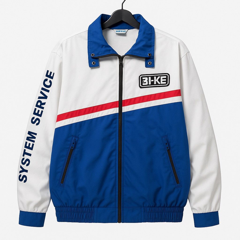 BKE Vintage BI-KE System Service Jacket Blue White Red Size US XXL / EU 58 / 5 - 1 Thumbnail