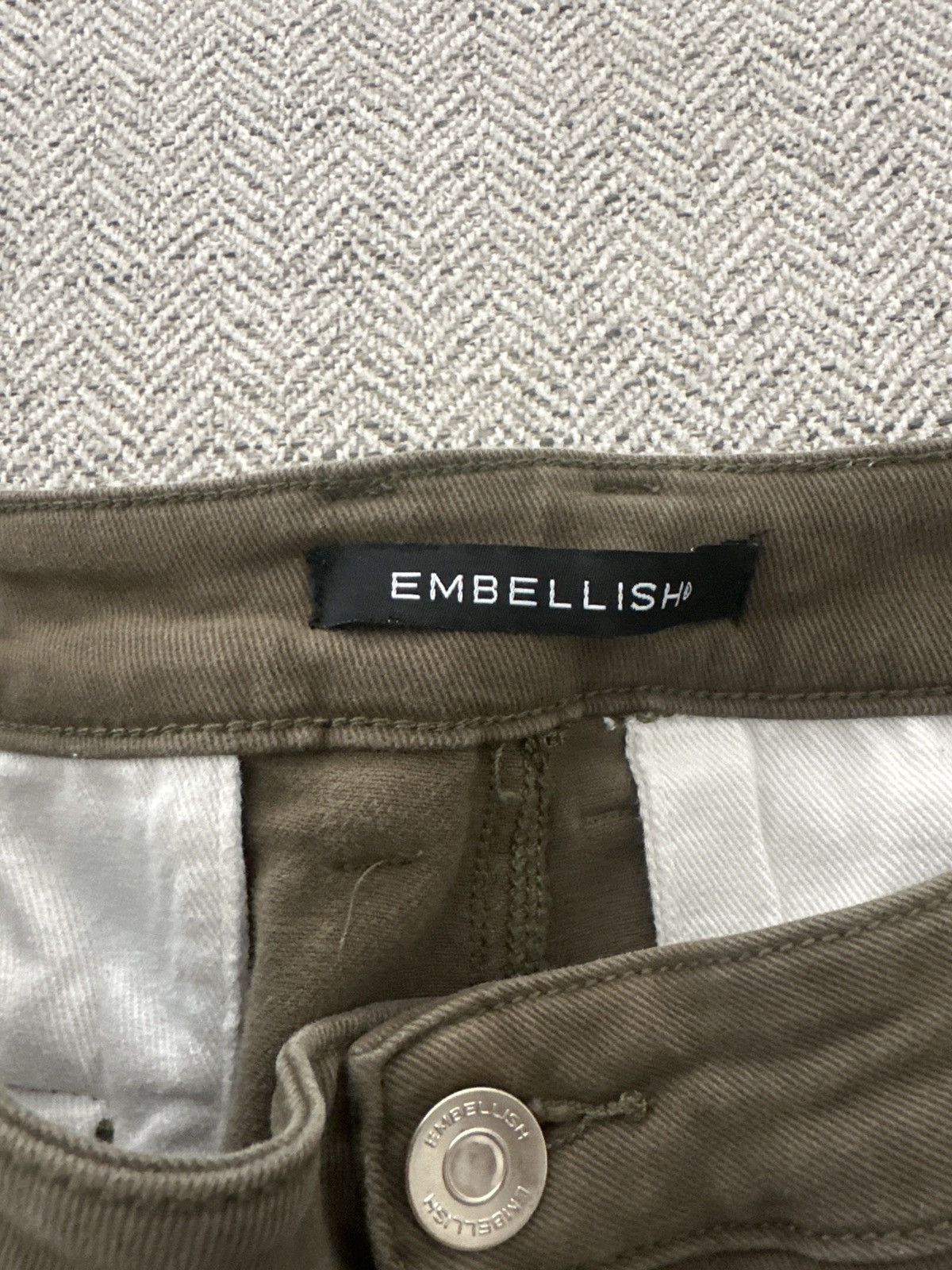 Embellish EMBELLISH NYC WASHED GREEN DENIM CARGO PANTS Size US 36 / EU 52 - 4 Thumbnail