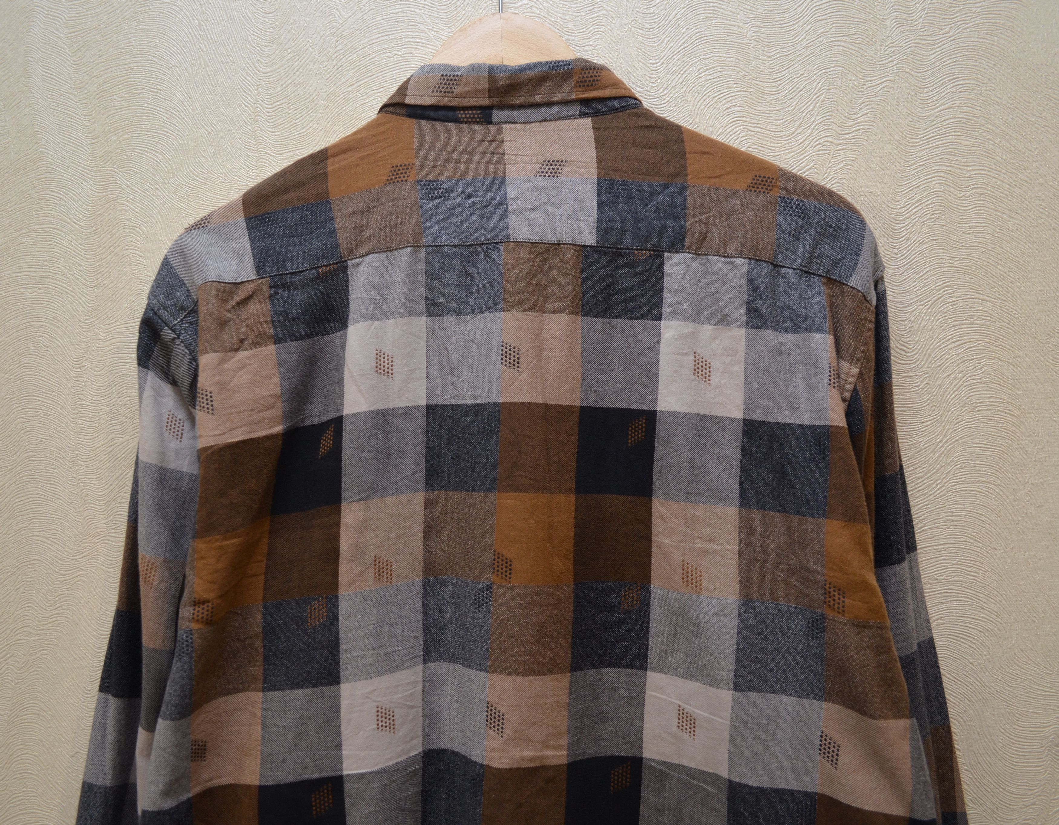 Denim & Supply Ralph Lauren × Polo Ralph Lauren Denim and Supply Ralph Lauren Brown Check Western Shirt Rare Size US XXL / EU 58 / 5 - 6 Thumbnail