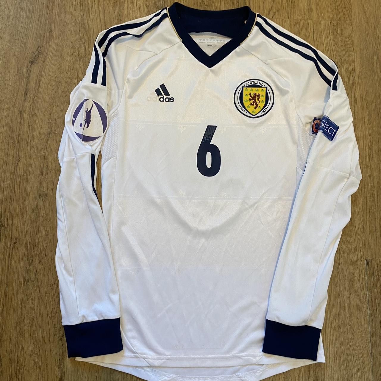 Adidas 2011-12 Scotland Home Football Shirt Adidas Match Worn Size US S / EU 44-46 / 1 - 1 Thumbnail