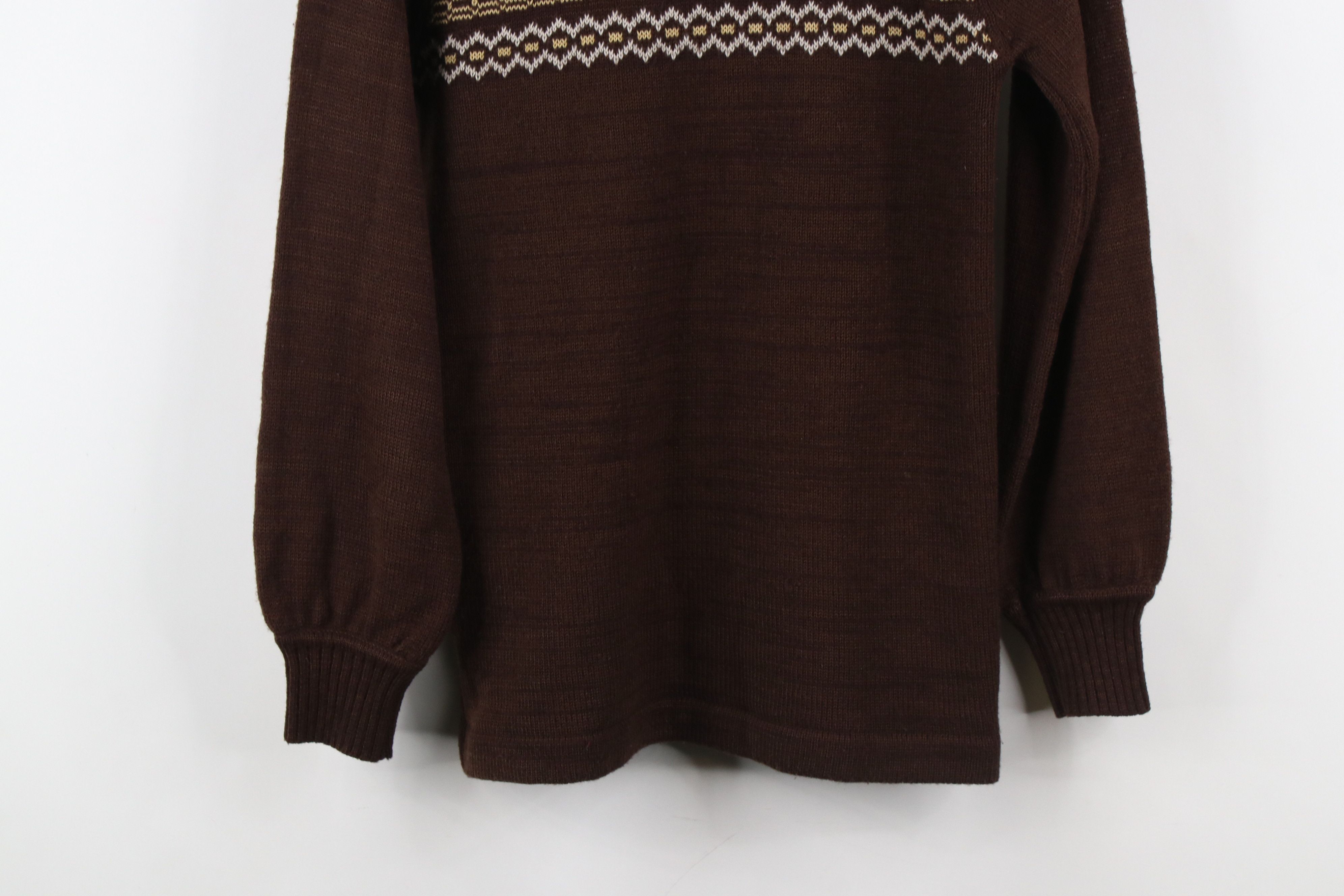 Vintage Vintage 60s 70s Mid Century Modern MCM Knit Sweater Size S / US 4 / IT 40 - 9 Thumbnail