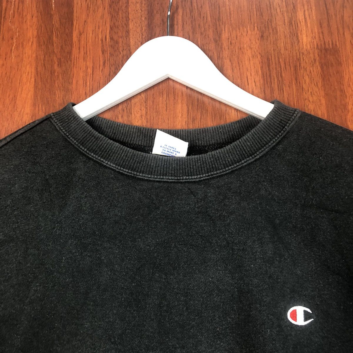 Champion × Vintage Champion vintage painted Black Sweatshirt #7501 Size US M / EU 48-50 / 2 - 4 Thumbnail