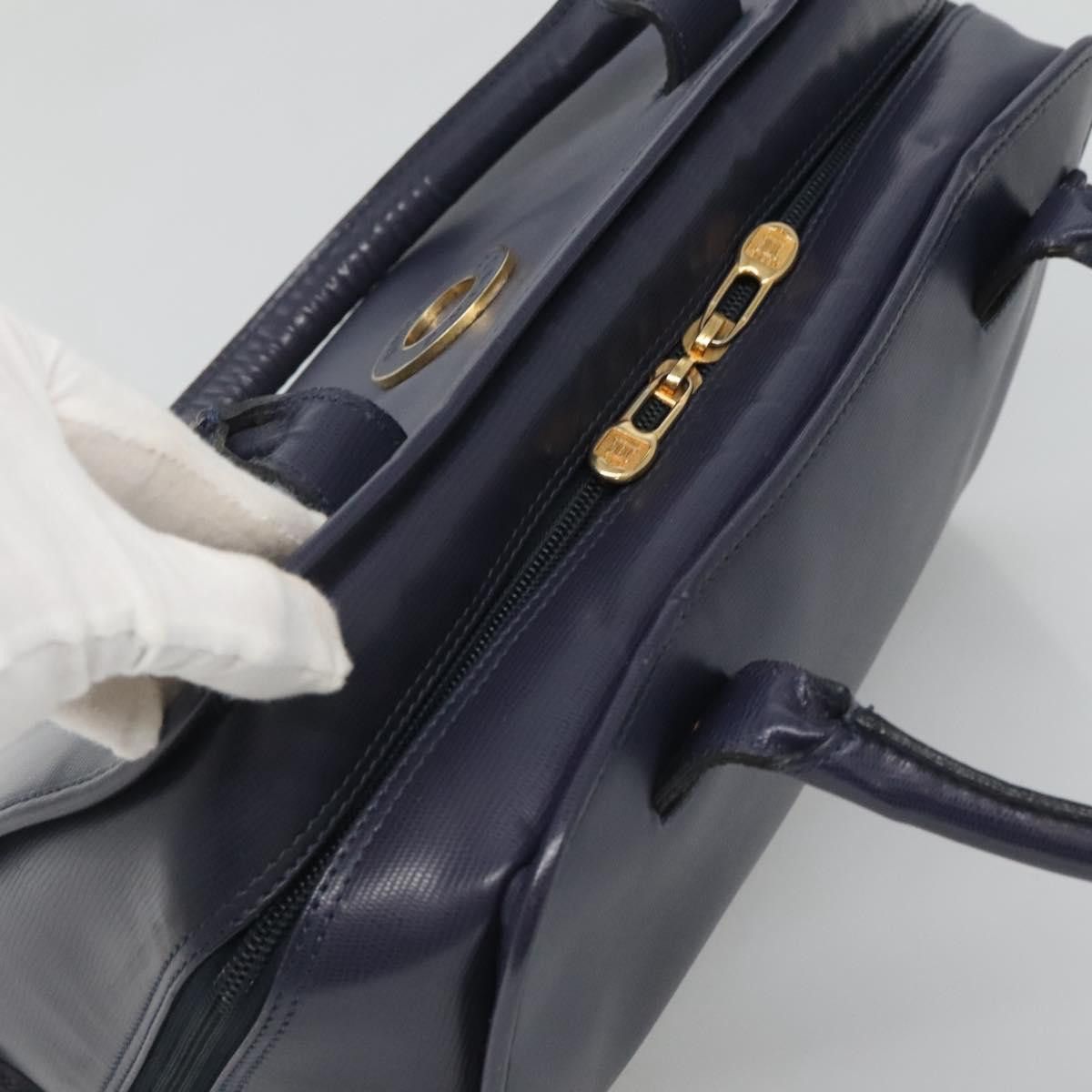 Celine CELINE Hand Bag Leather Blue Gold Size ONE SIZE - 6 Thumbnail