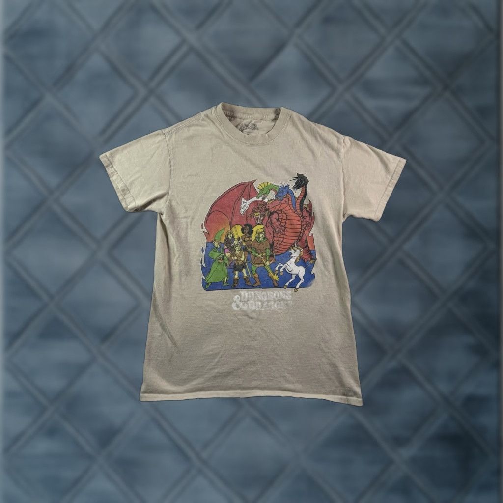 Vintage Dungeons & Dragons T-shirt 2019 Graphic Crew Neck Short Sleeve Small Unisex Adults Brown Dragon Wizard Art Retro Vintage No Size US S / EU 44-46 / 1 - 1 Thumbnail