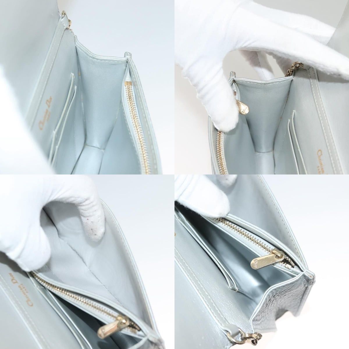 Dior DIOR Diorama Chain Shoulder Bag Leather Silver Size ONE SIZE - 12 Thumbnail