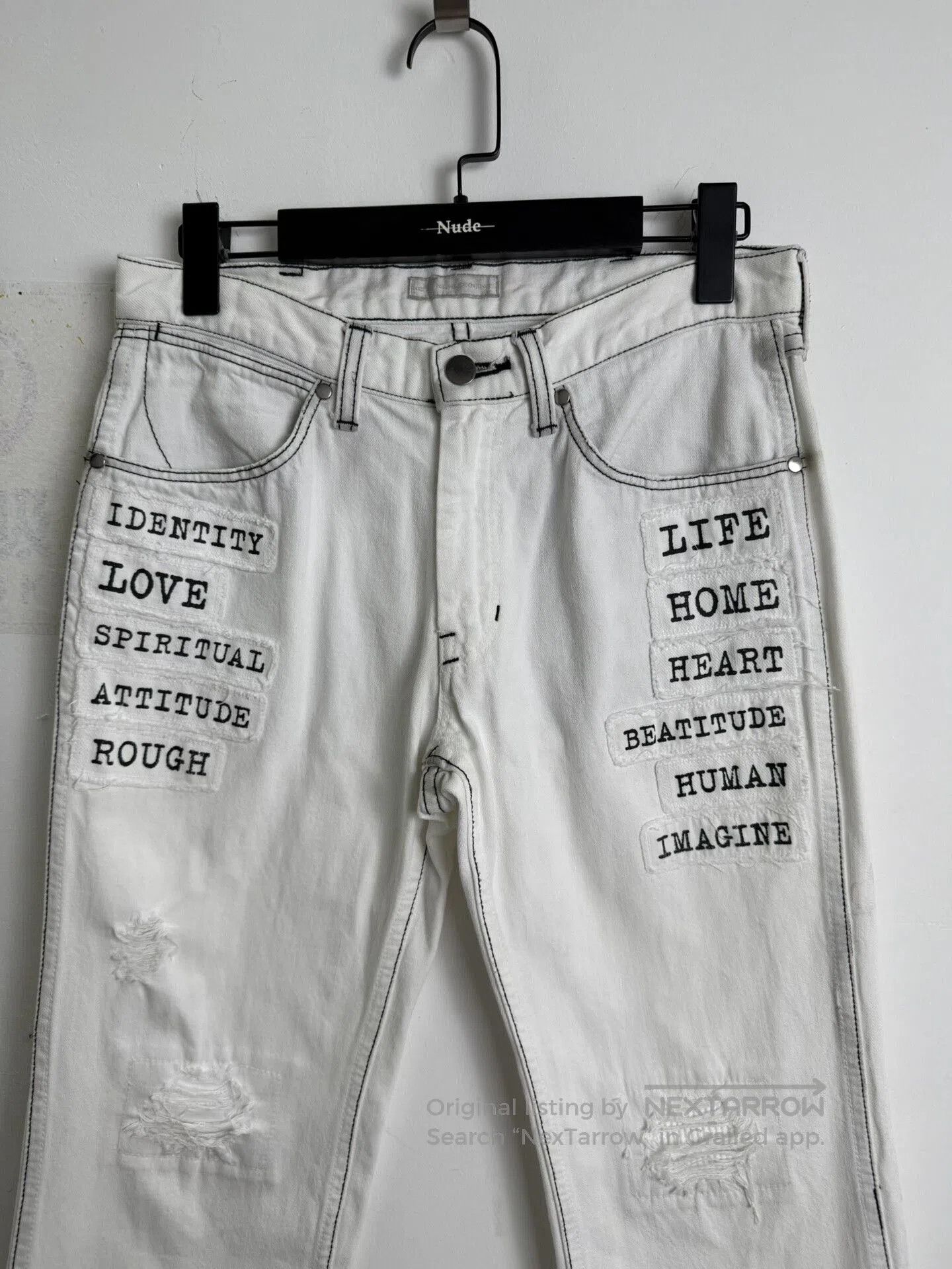 Comme des Garcons Homme Plus Number (n)ine 01SS Patchwork Denim Pants. Size US 28 / EU 44 - 2 Thumbnail