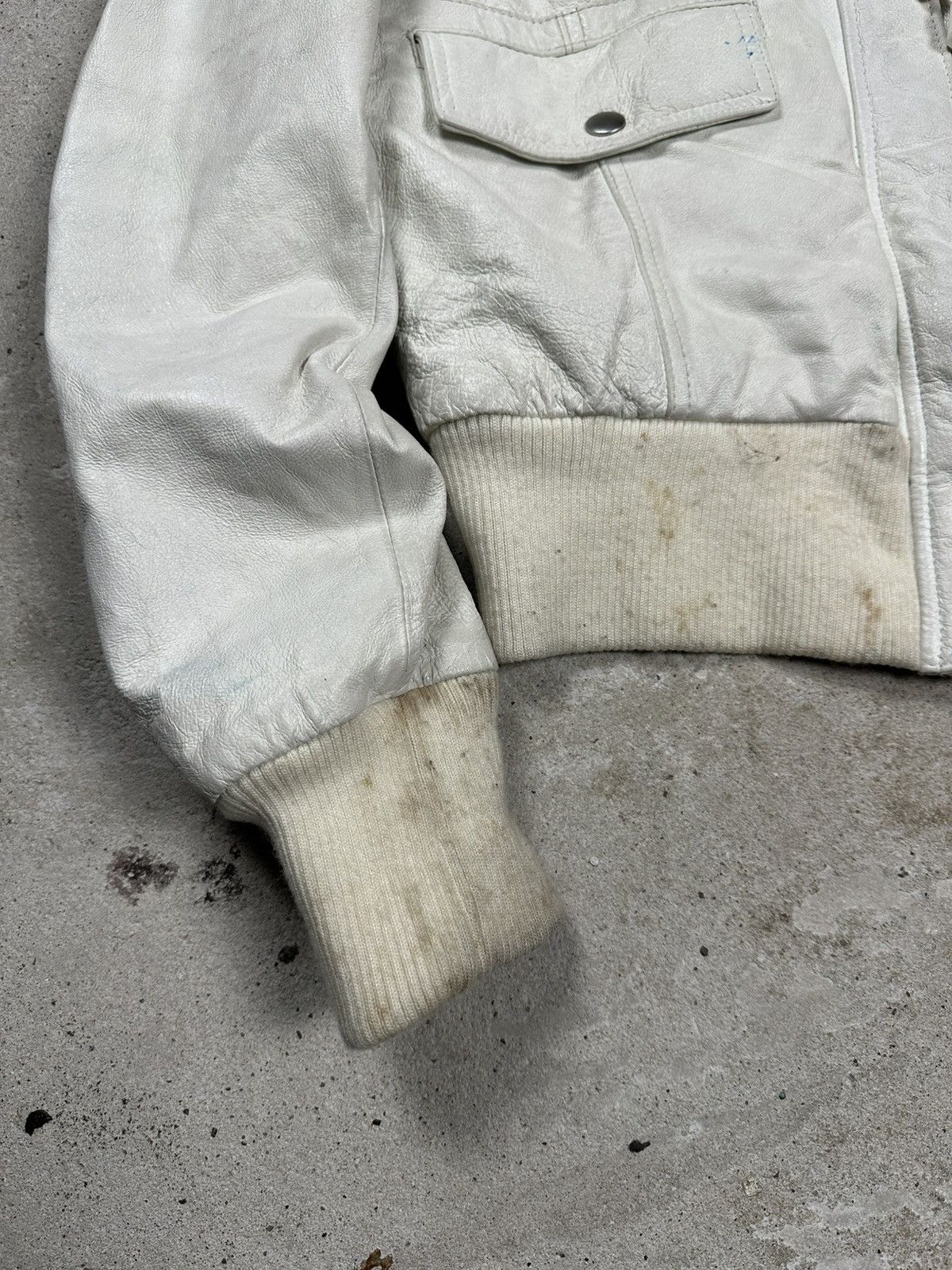 Japanese Brand Vintage Y2K N2B Leather Bomber Racoon Fur Jacket Flyers Size US S / EU 44-46 / 1 - 3 Thumbnail