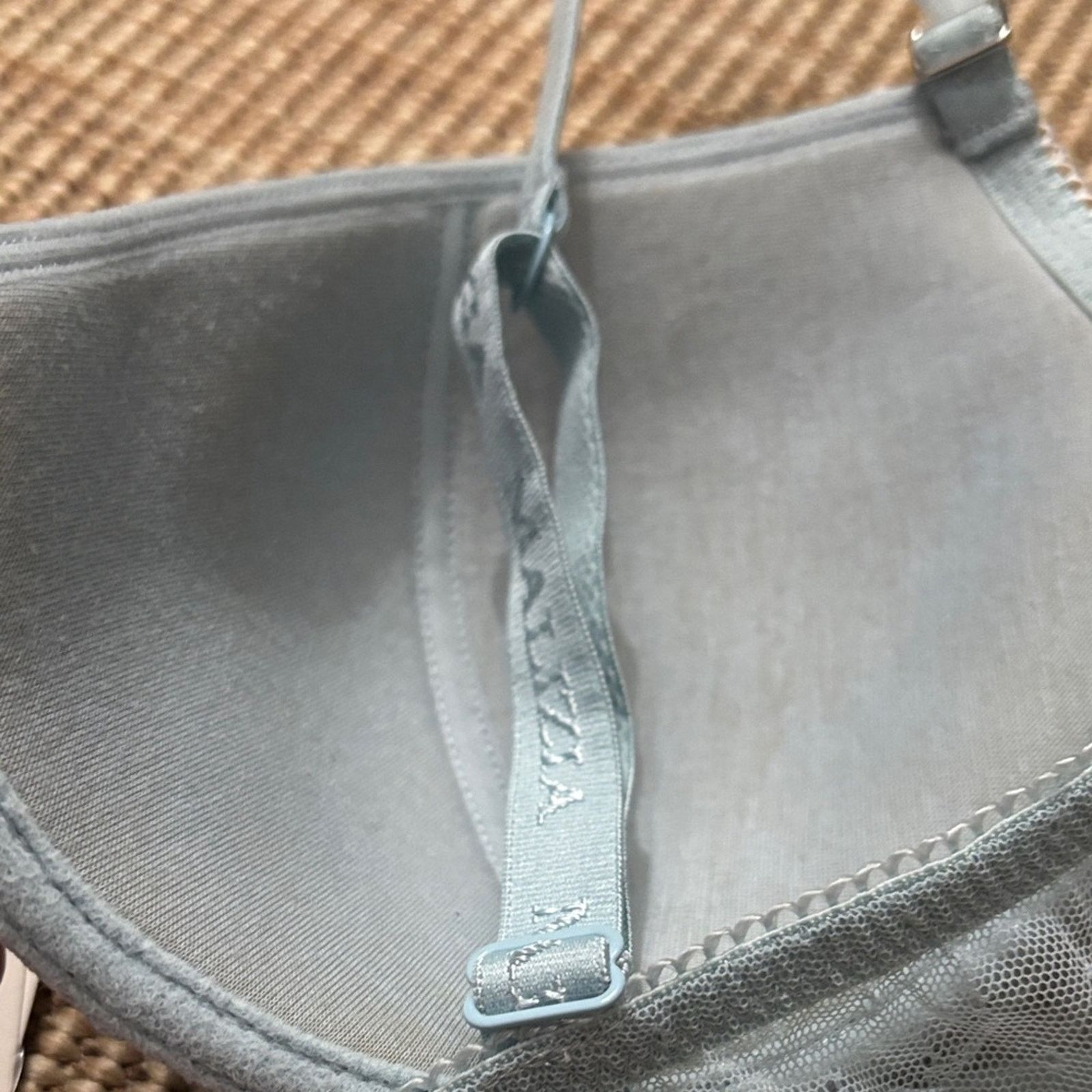 La Perla NWT Malizia by La Perla Light Blue Embroidered Bra size 36C Size ONE SIZE - 10 Thumbnail