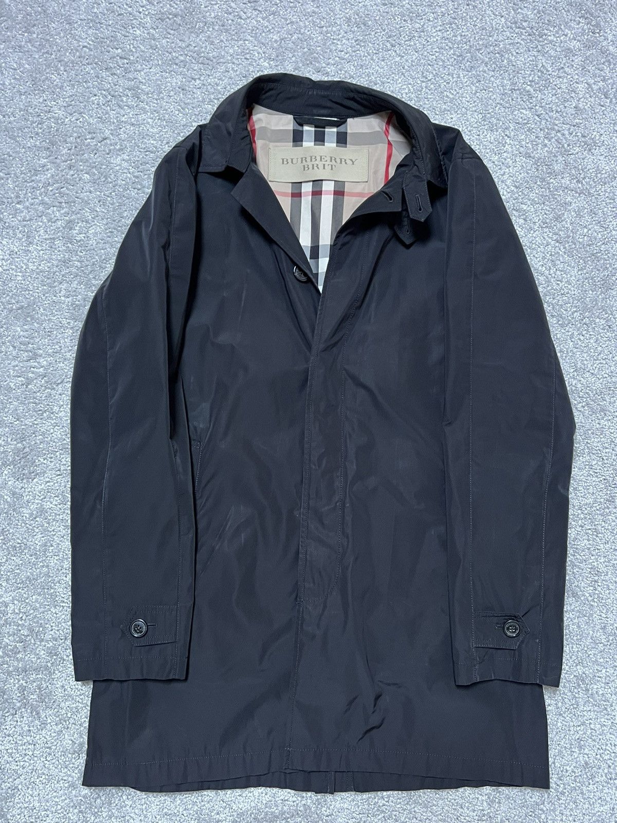 Burberry Burberry Brit Nylon Coat Nova Check Size L Size US L / EU 52-54 / 3 - 2 Thumbnail