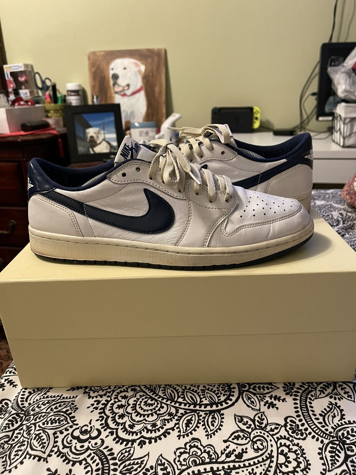 Jordan Brand × Nike Air Jordan 1 Low Metallic Blue (2015) Size US 11 / EU 44 - 1 Thumbnail