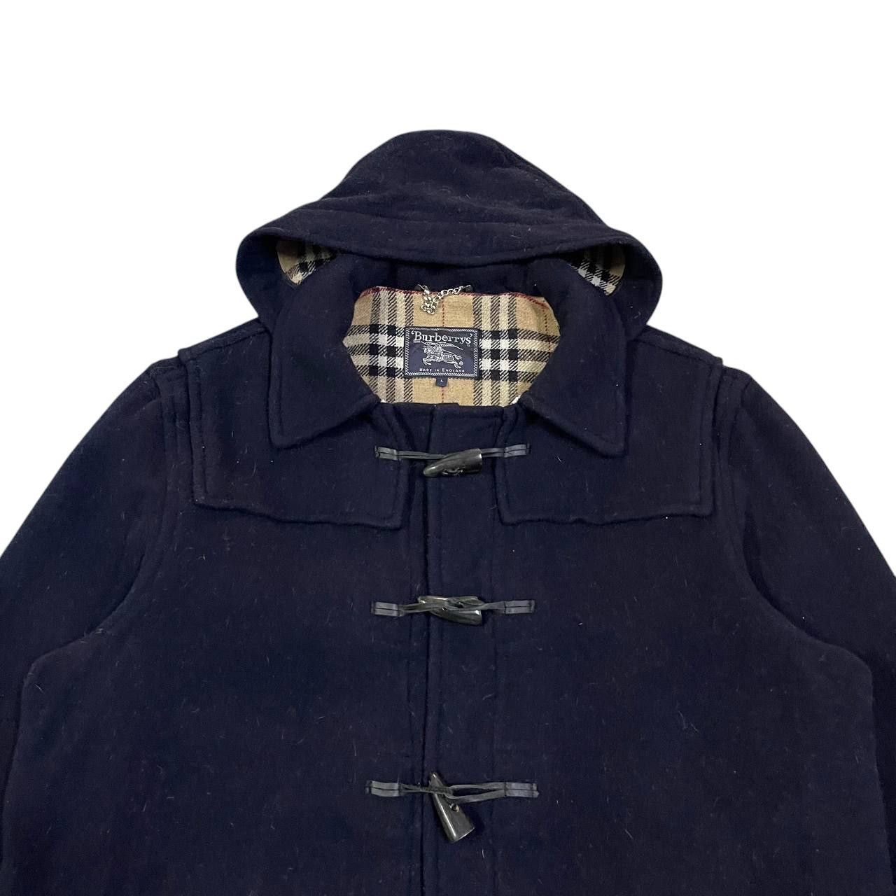 Burberry Vintage Burberry Nova Check Wool Duffle Coat Size US L / EU 52-54 / 3 - 3 Thumbnail