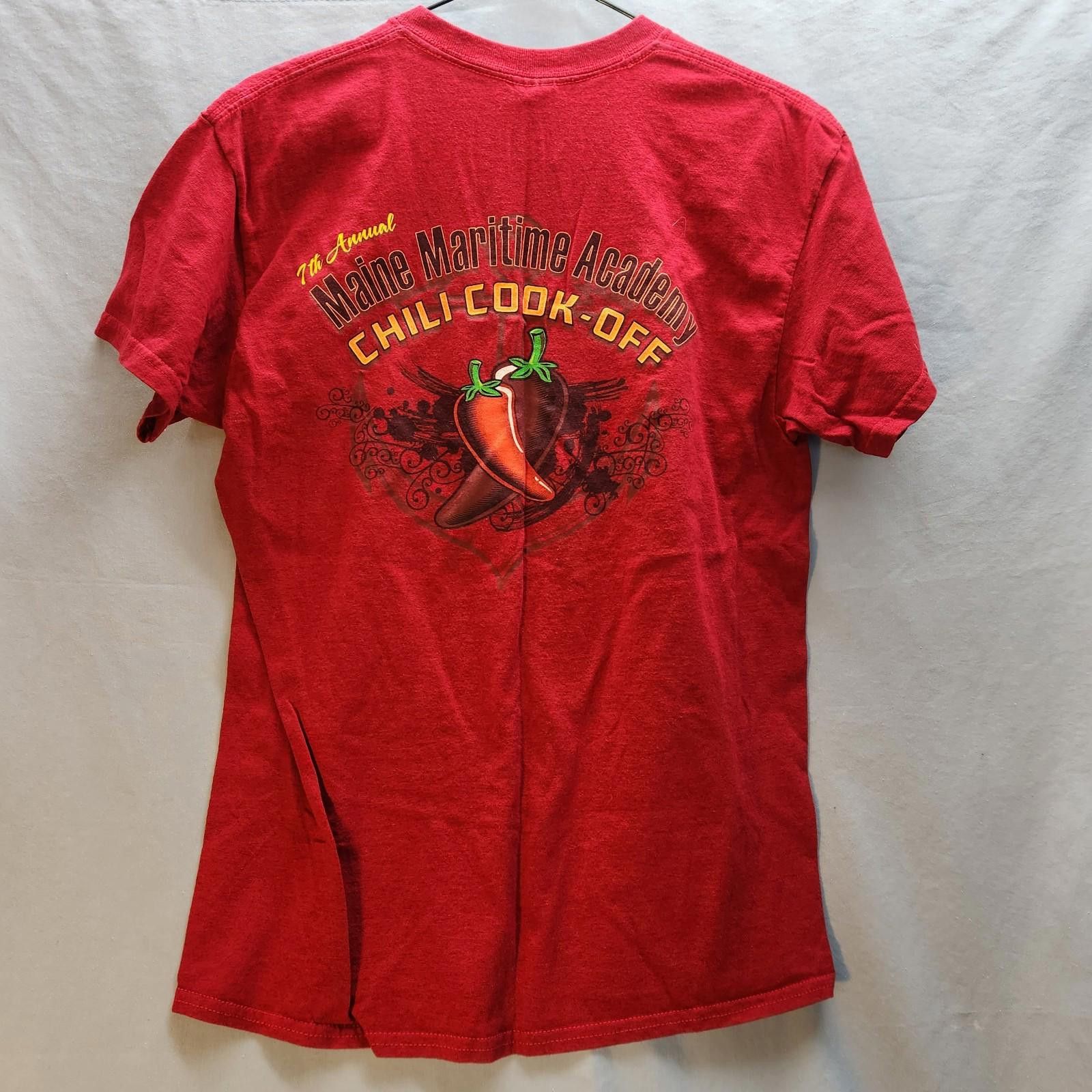 Gildan Maine Maritime Academy Chili Cookoff Tshirt Red Size Medium Size US M / EU 48-50 / 2 - 6 Thumbnail