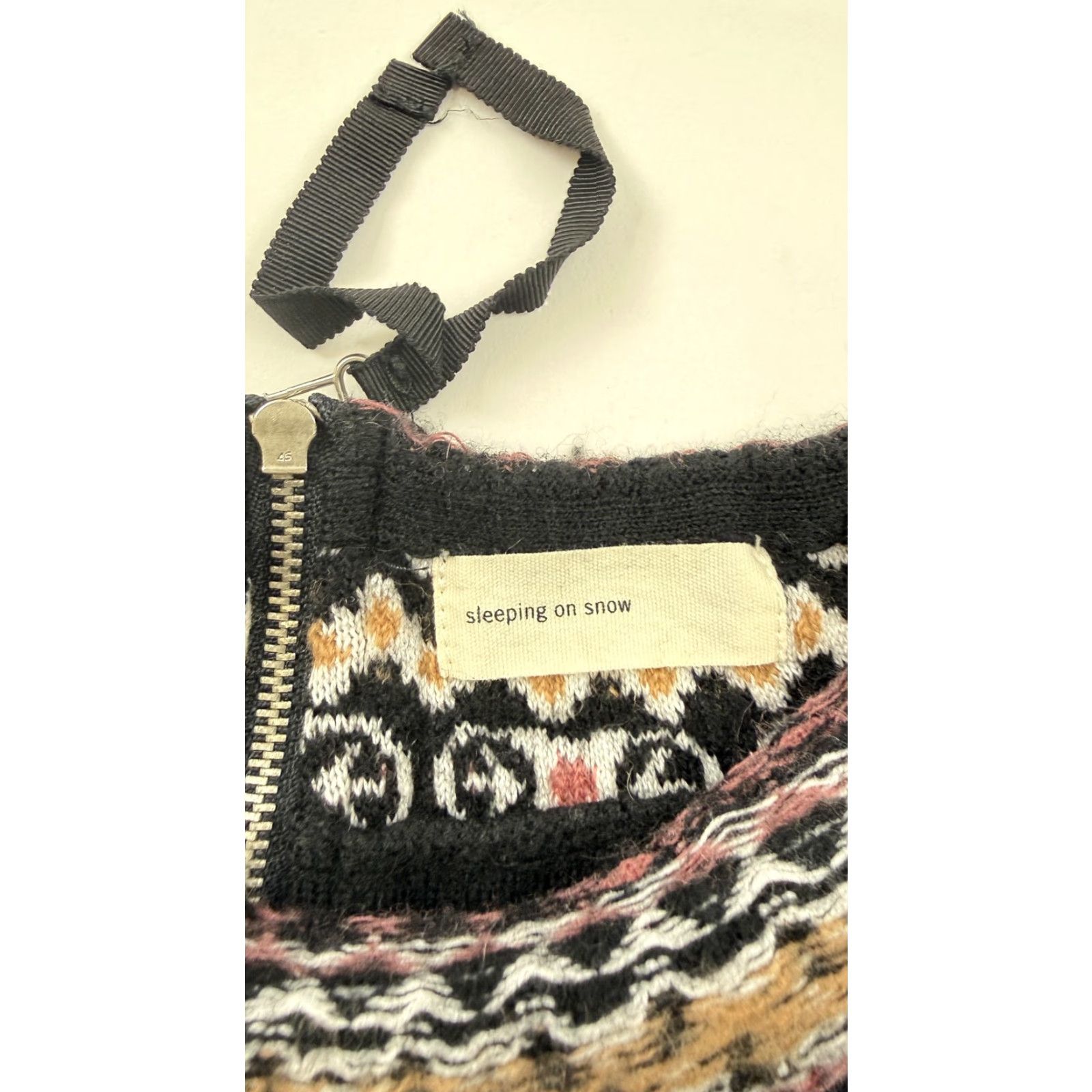 Anthropologie Anthropologie Sleeping On Snow Sweater Womens XS Black Fair Isle Pullover Size XS / US 0-2 / IT 36-38 - 3 Thumbnail