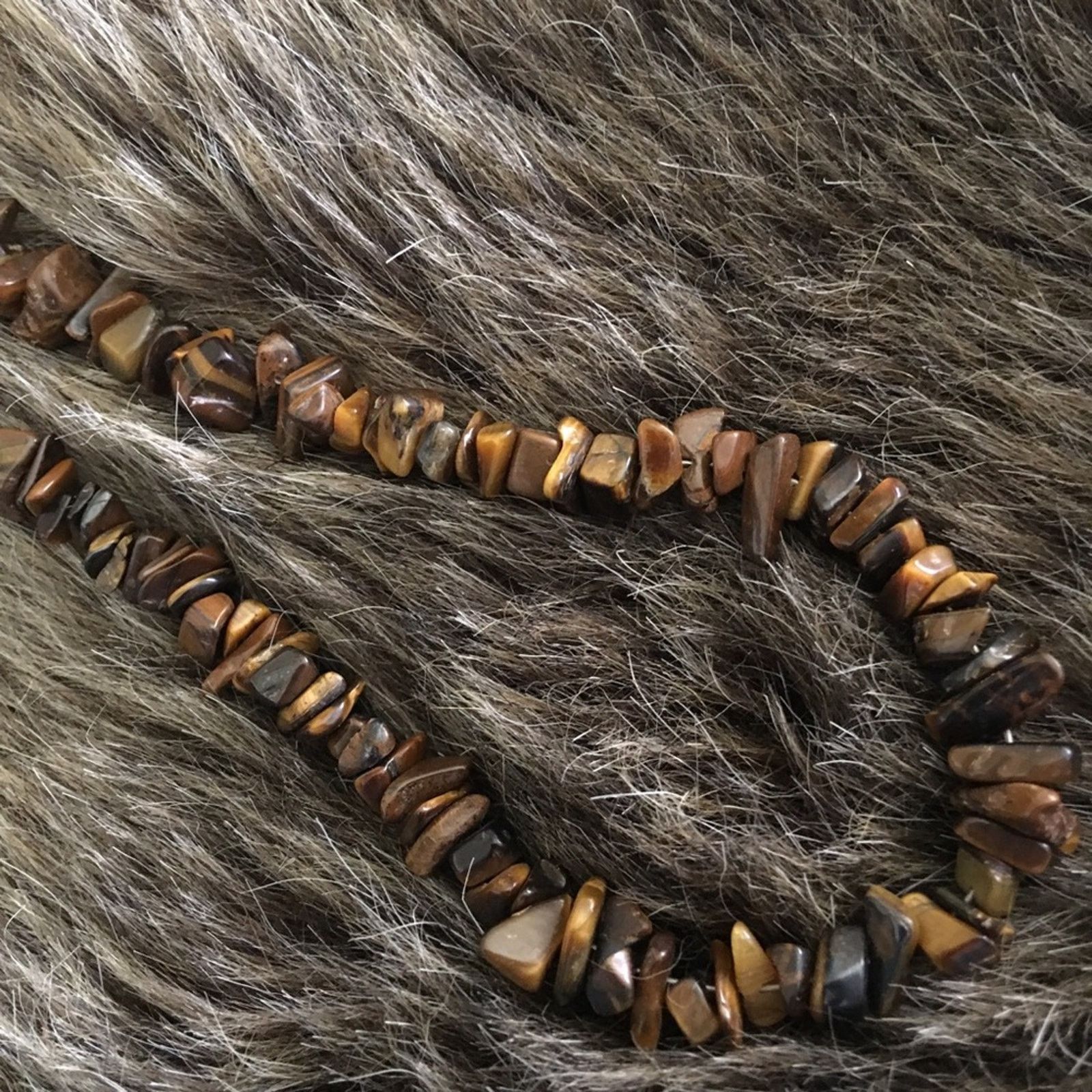 Jewelry Natural tigers eye bead choker necklace Size ONE SIZE - 6 Thumbnail