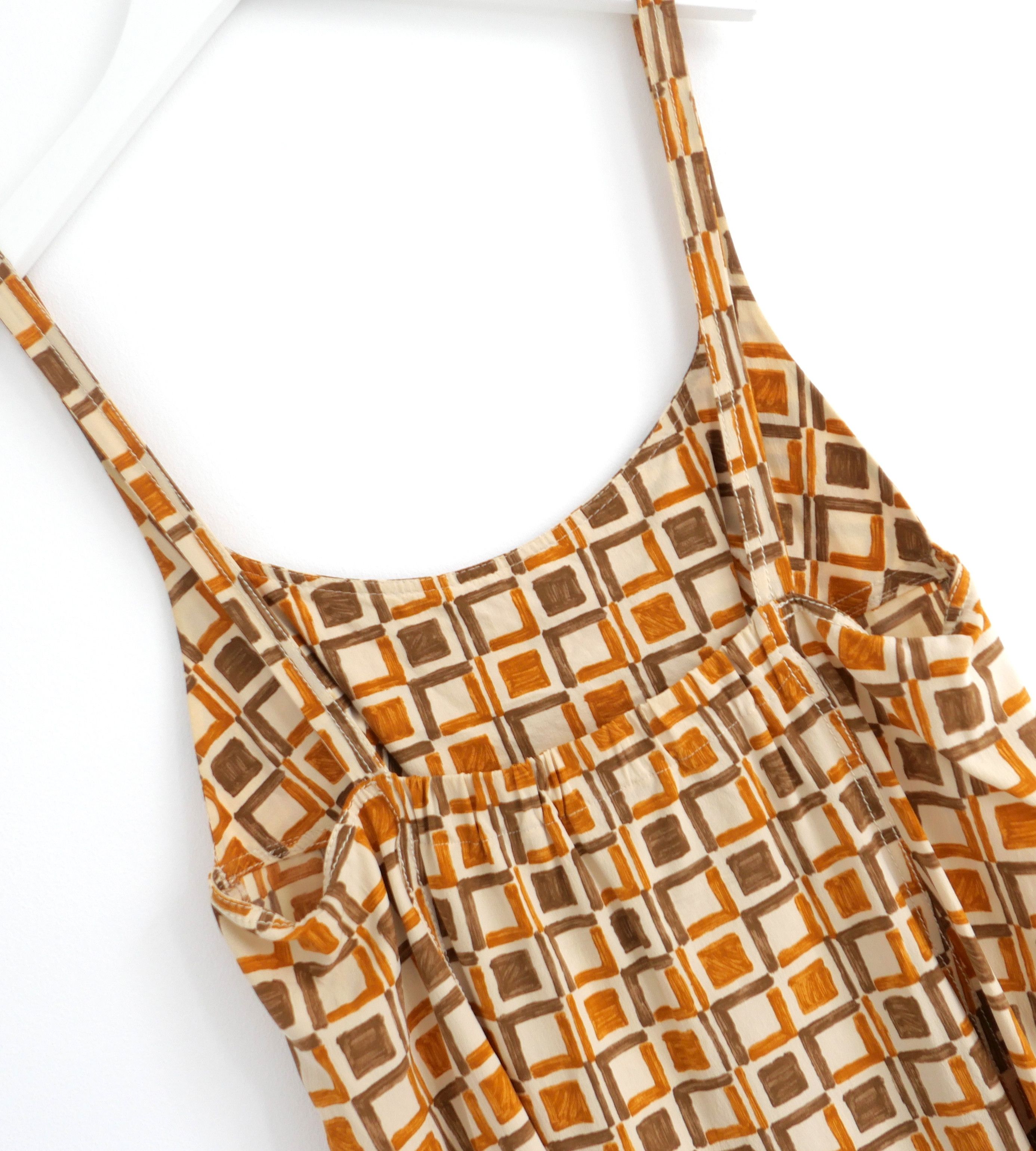 Prada Prada, Prada Spring 1996 Formica Tile Print Dress Size M / US 6-8 / IT 42-44 - 4 Thumbnail