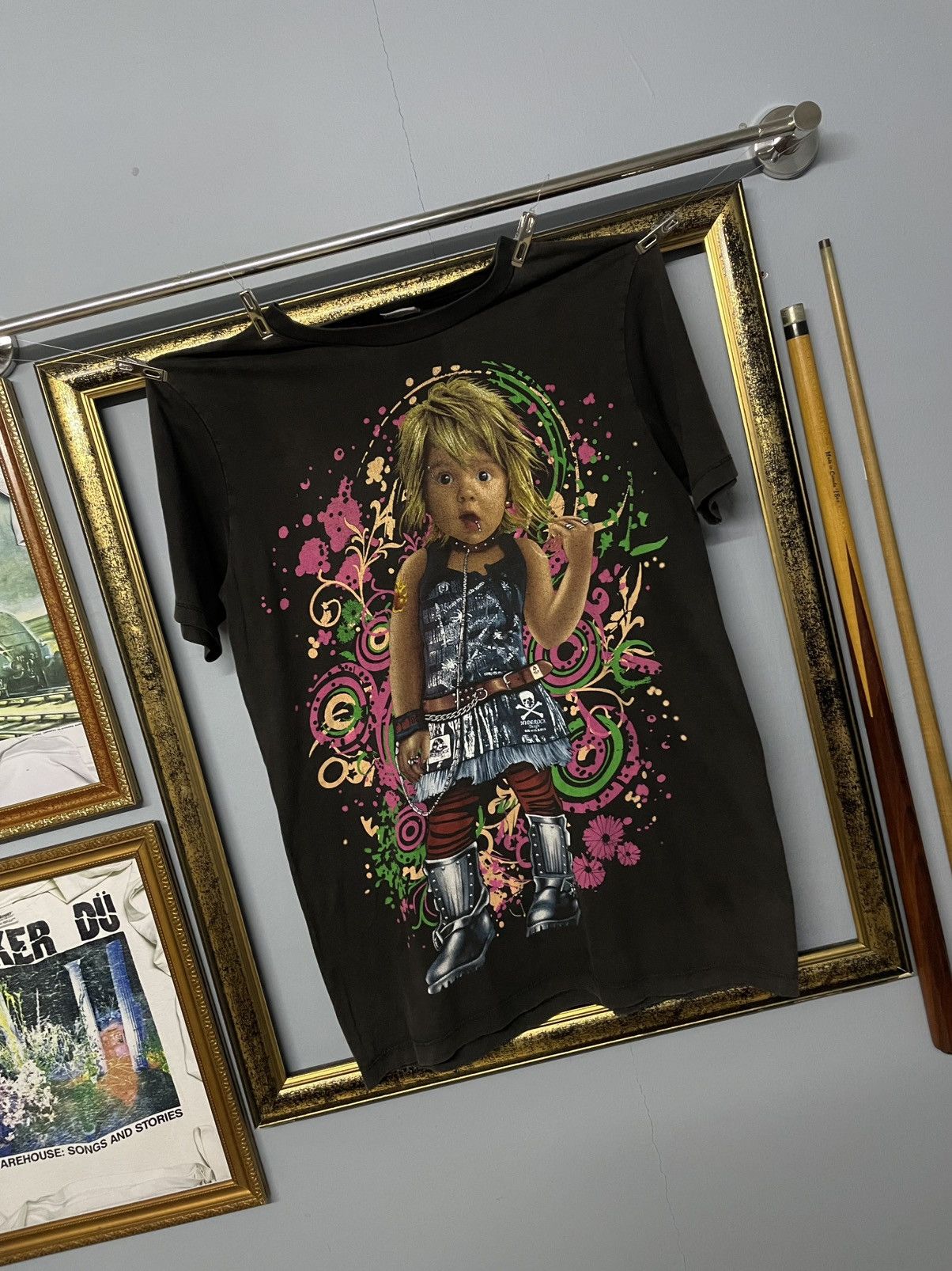 Vintage 1990s Punk Not Dead Girl Mass Media Sunfaded Tshirt Short Sleeve T Shirts