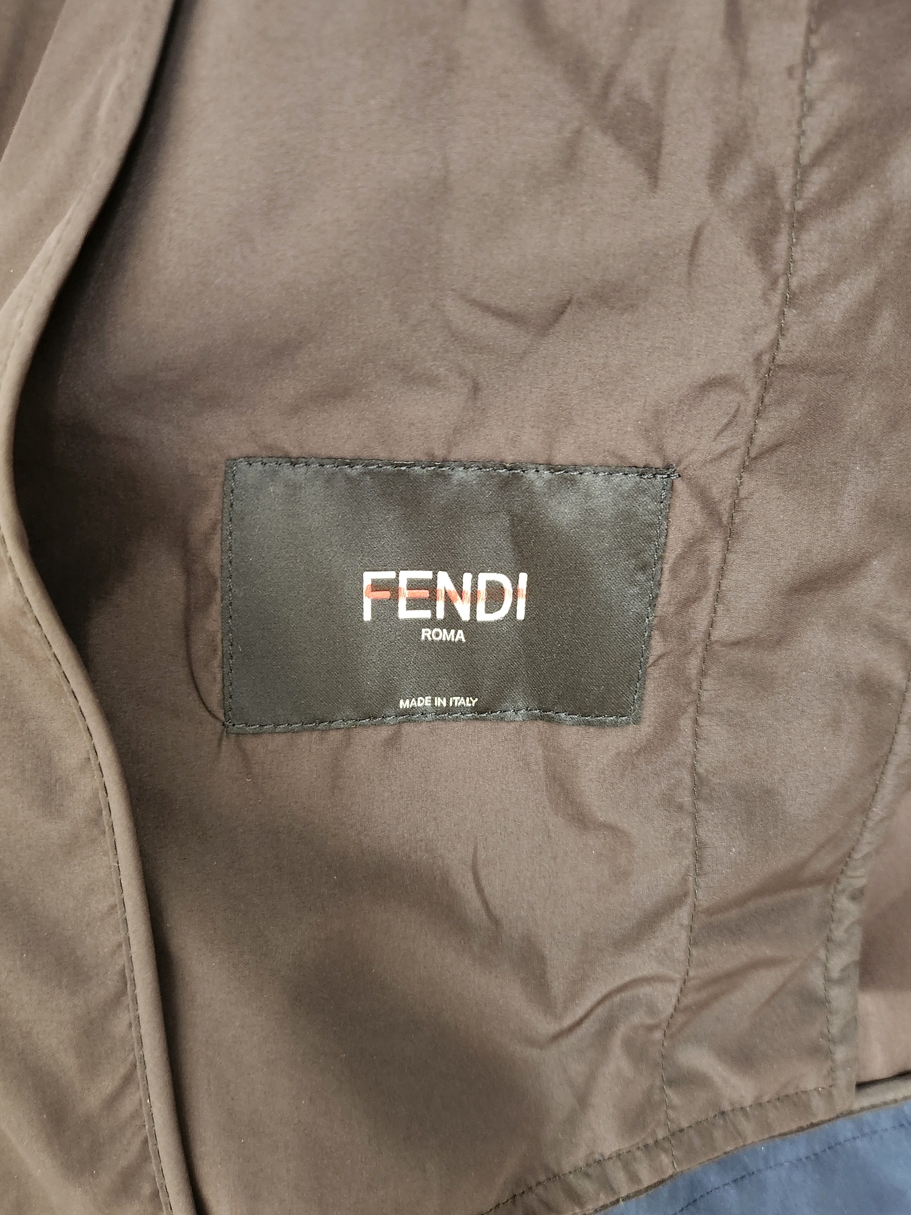 Fendi Fendi monster bug eye spray jacket dark blue and brown Size US M / EU 48-50 / 2 - 9 Thumbnail