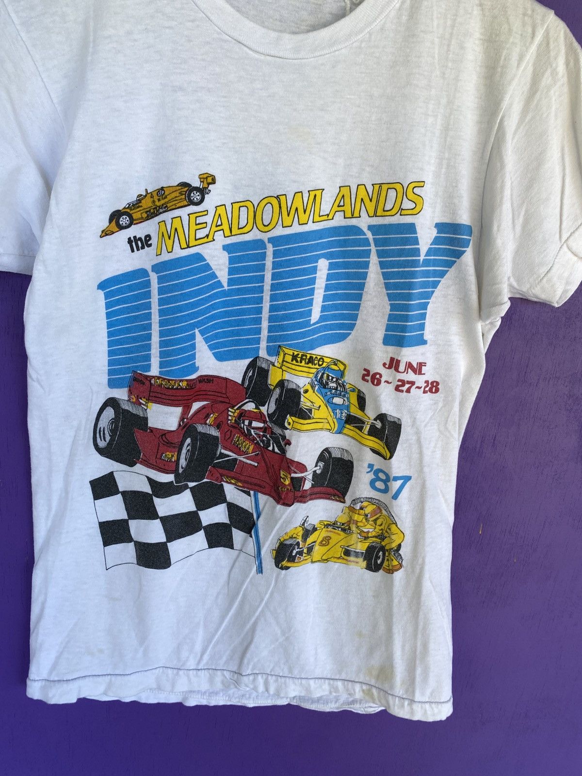 Other Vintage 1987 Meadowlands indy racing t-shirt Size US M / EU 48-50 / 2 - 3 Thumbnail