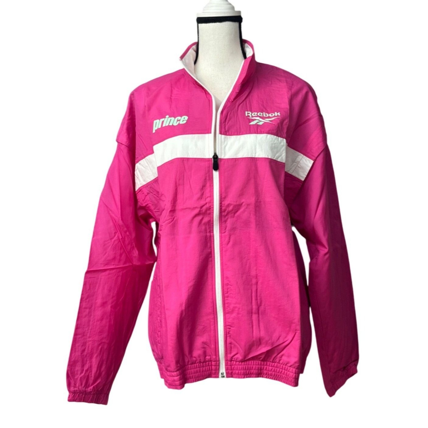 Reebok $100.00 Reebok Unisex Prince Jacket In Rose Rage, Sz. M Size M / US 6-8 / IT 42-44 - 12 Thumbnail
