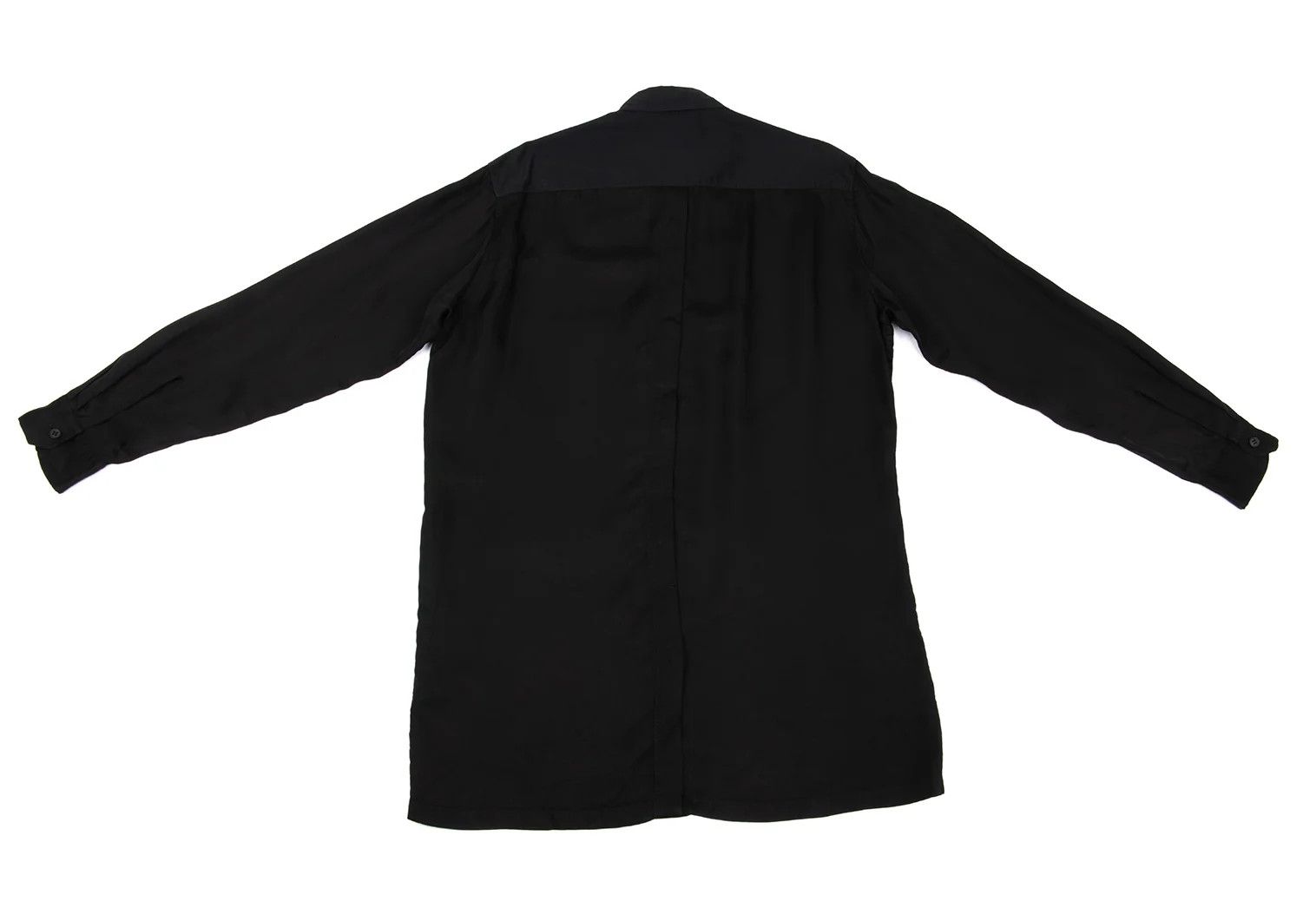Yohji Yamamoto Yohji Yamamoto Cotton Back Button Shirt Black 4 Size US XL / EU 56 / 4 - 13 Thumbnail