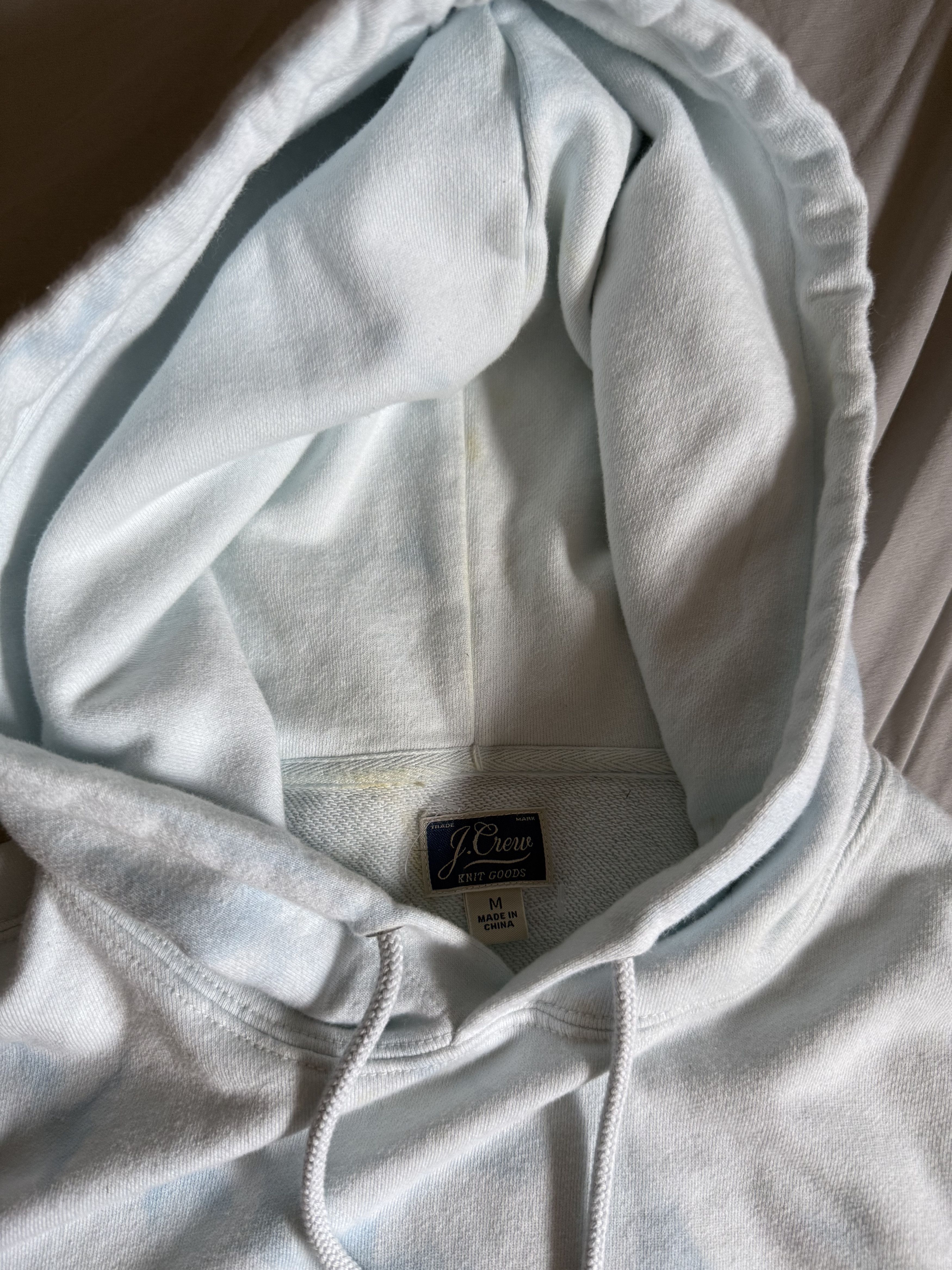 J.Crew J. Crew french terry garment dyed hoodie medium cloud $128 Size US M / EU 48-50 / 2 - 3 Thumbnail