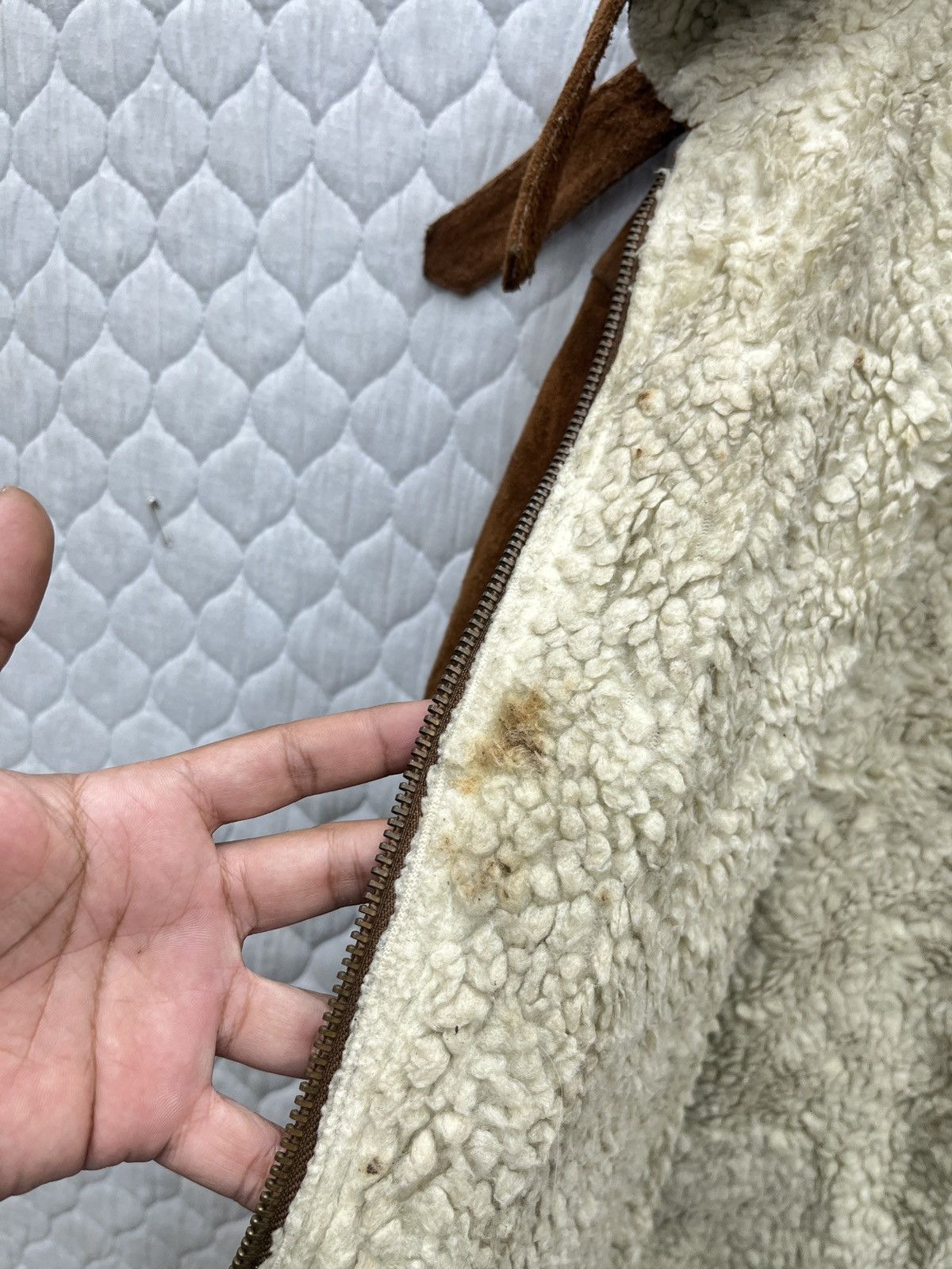 Vintage 🔥🔥🔥ARCHIVE CREATION CUBE LEATHER SHEARLING JACKET Size US L / EU 52-54 / 3 - 12 Thumbnail