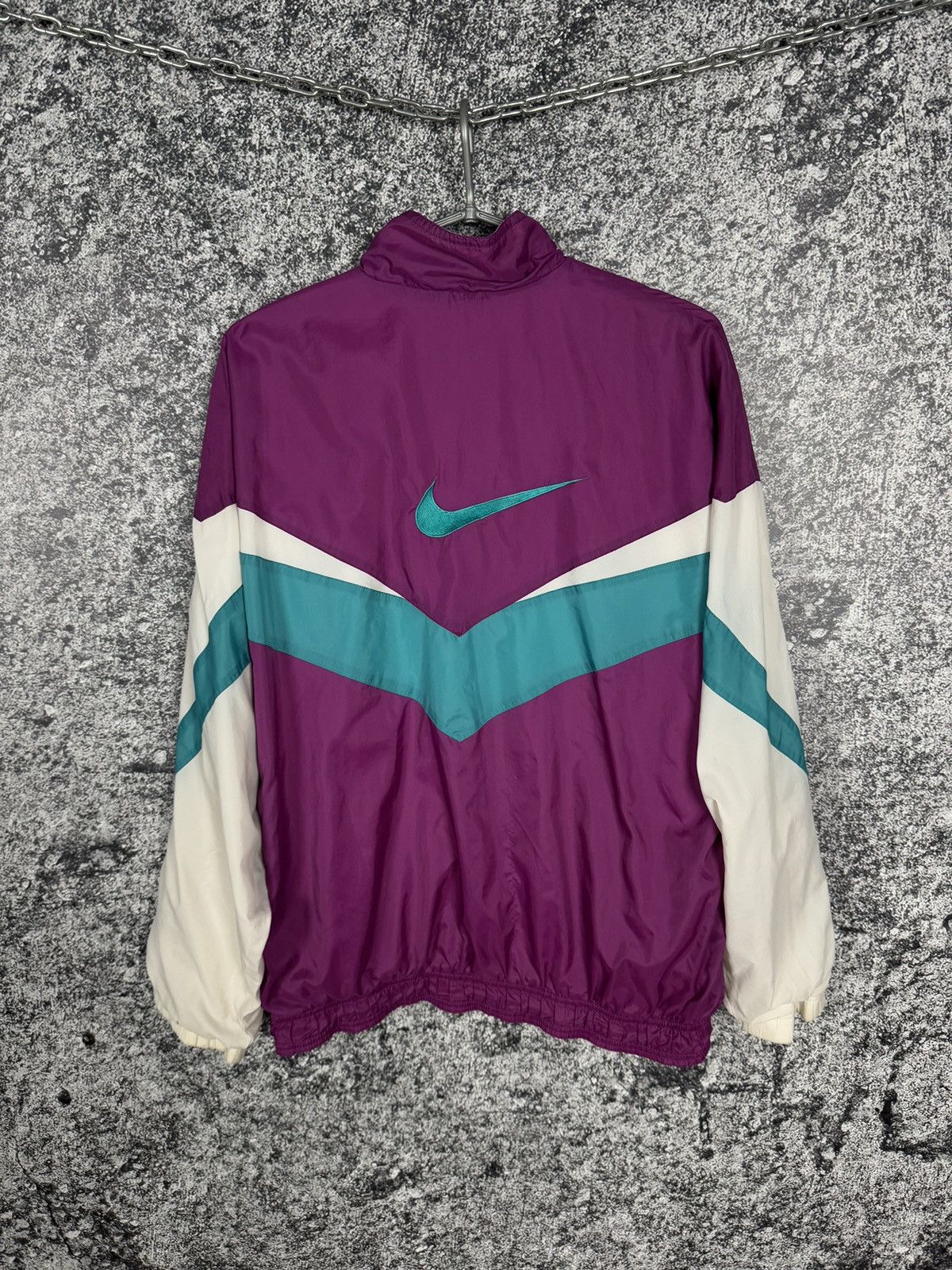 Nike Nike Nylon Jacket Vintage 80s Windbreaker Retro Style Size M Size US M / EU 48-50 / 2 - 12 Thumbnail