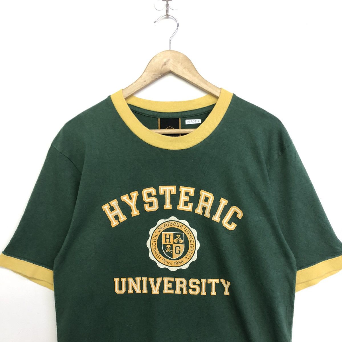 Hysteric Glamour × Japanese Brand × Vintage Vintage Hysteric Glamour University Ringer Sleeve Tshirt Size US L / EU 52-54 / 3 - 3 Thumbnail