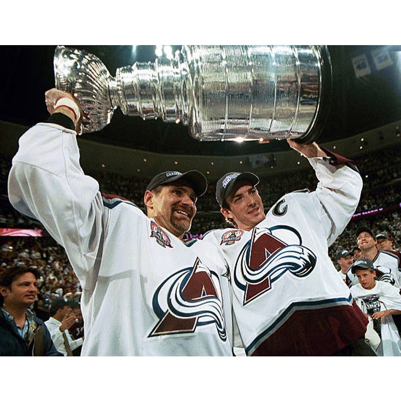 NHL × Starter Colorado Avalanche 90s windbreaker XL blk burgundy NHL vtg Size US XL / EU 56 / 4 - 10 Thumbnail