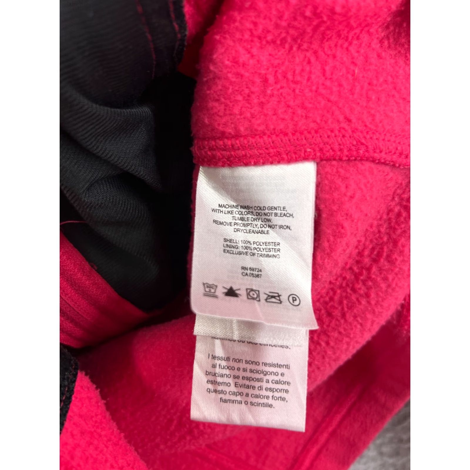 Pinko Columbia Jacket Girls Large Pink Full Zip Mock Neck Polyester Fleece Hiking Gorp Size L / US 10 / IT 46 - 4 Thumbnail