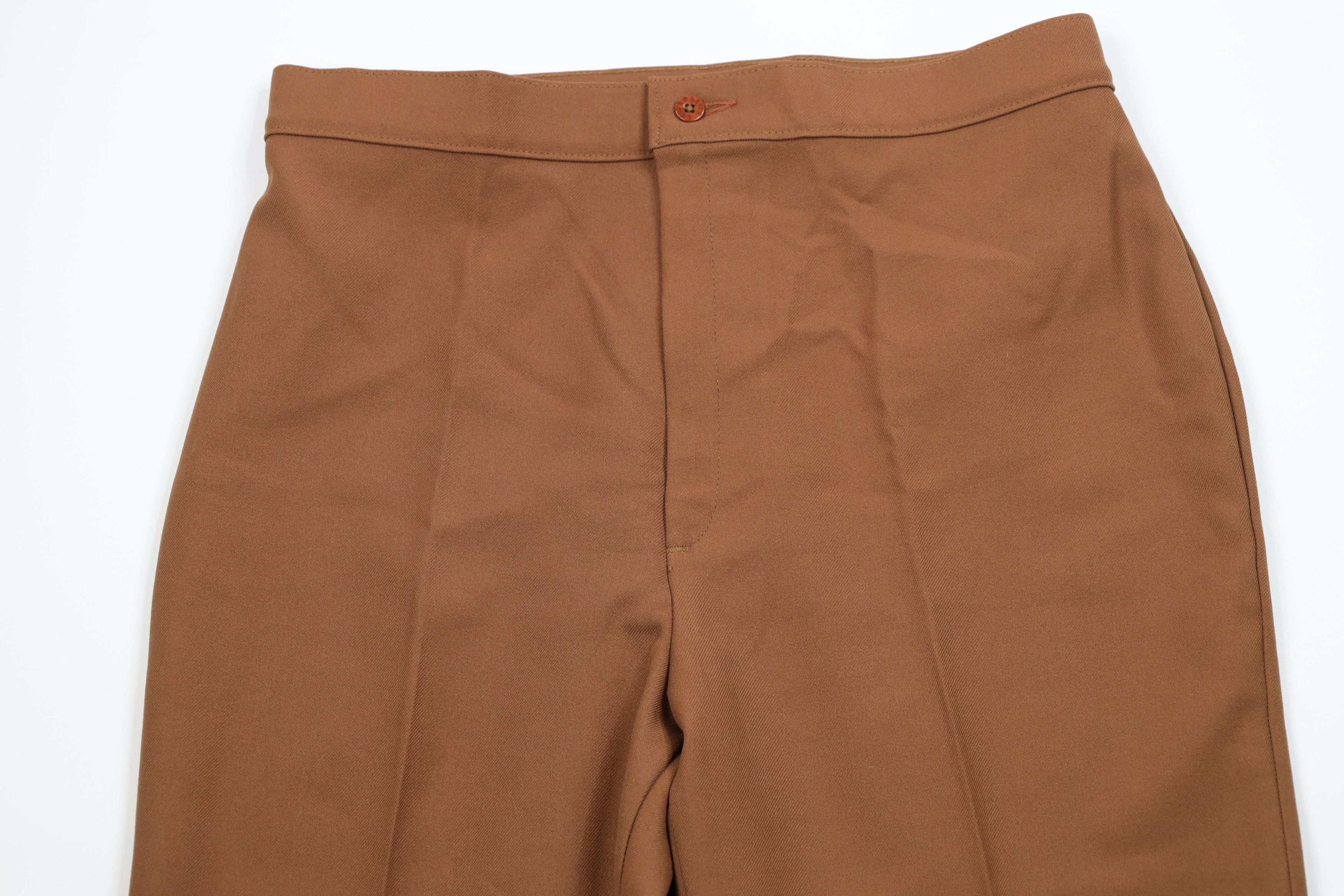 Levi's Vintage 70s Levis Knit Wide Leg Bell Bottoms Pants Brown USA Size 42" / US 20 - 2 Thumbnail