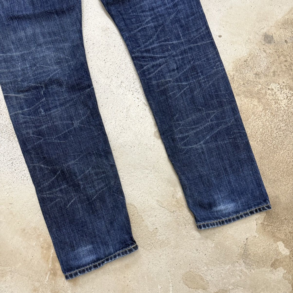 DENHAM Denham Selvedge Razor Slim Fit Distressed Denim Pants Size US 31 - 11 Thumbnail