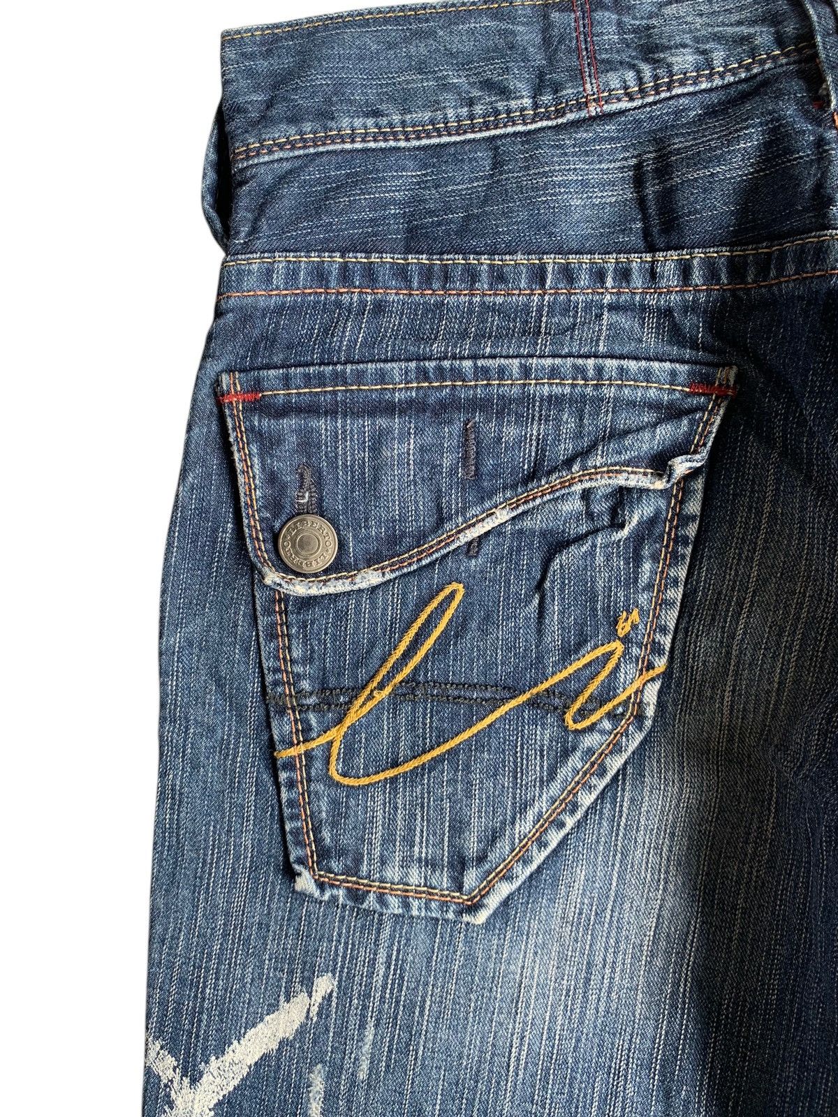 FLARE💥 LIBERTO PUNK STYLE RUSTY&FADED DISTRESSED DENIM🎌